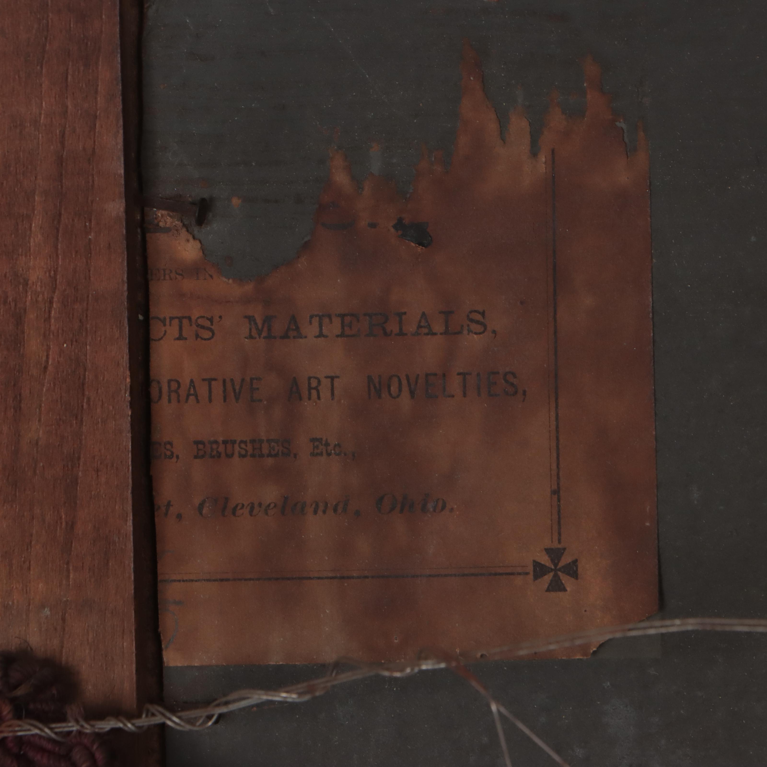 Naïve Oil Painting of Landscape With Figures and Ruins, Circa 1900