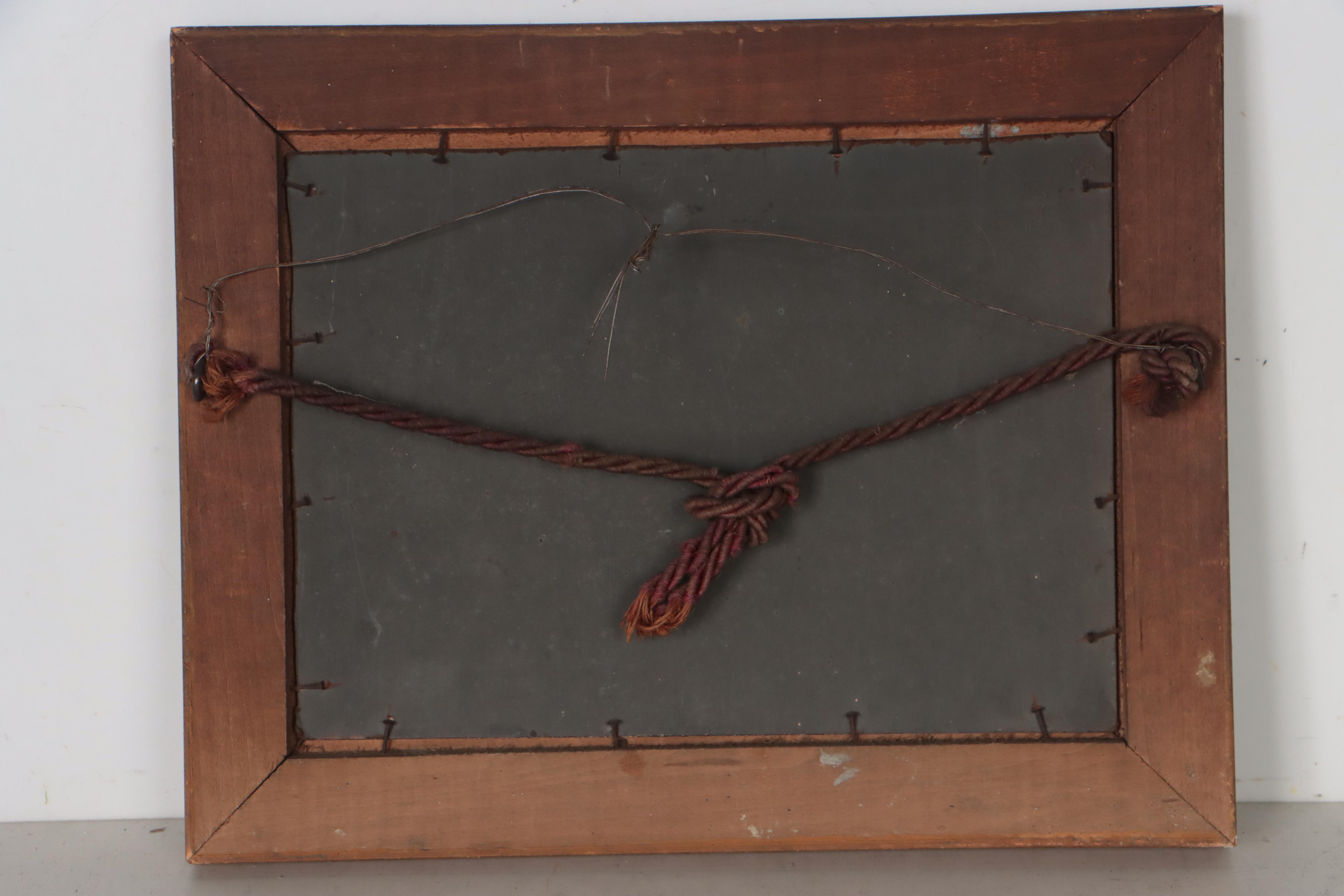 Naïve Oil Painting of Nocturne Coastal Landscape, Circa 1900