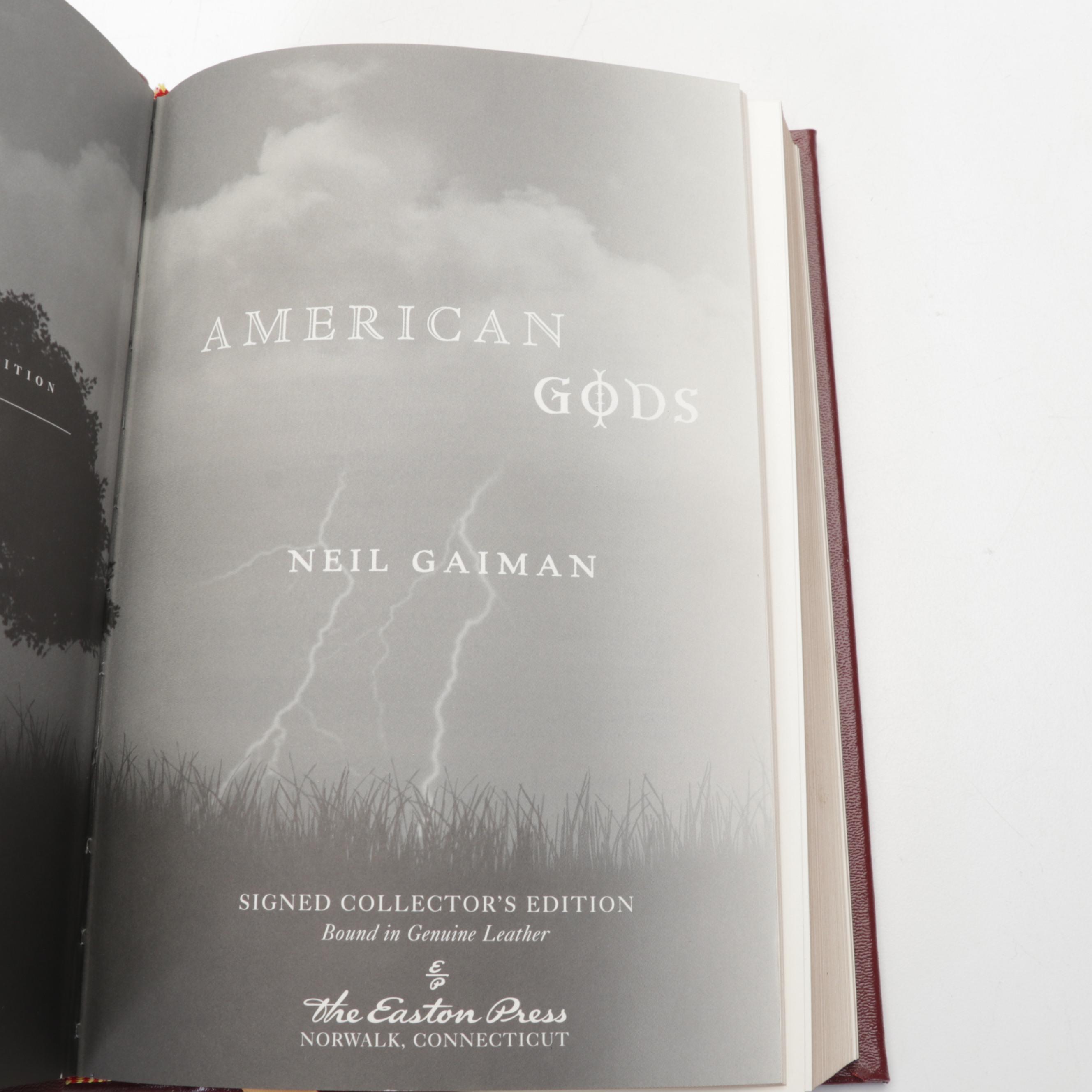 Signed Easton Press "American Gods" by Neil Gaiman, 2011