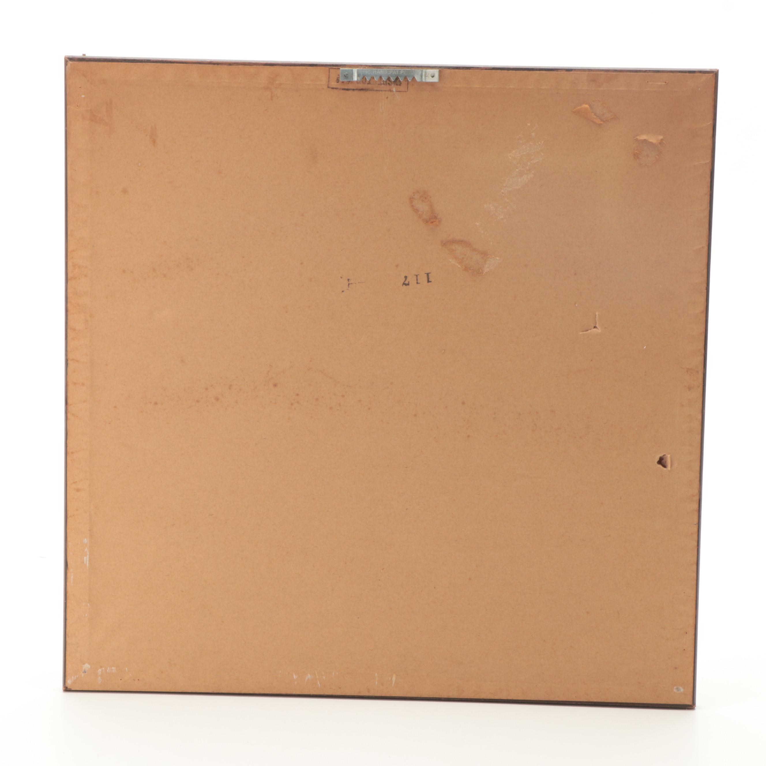 Square Parcel Gilt Wood Framed Wall Mirror