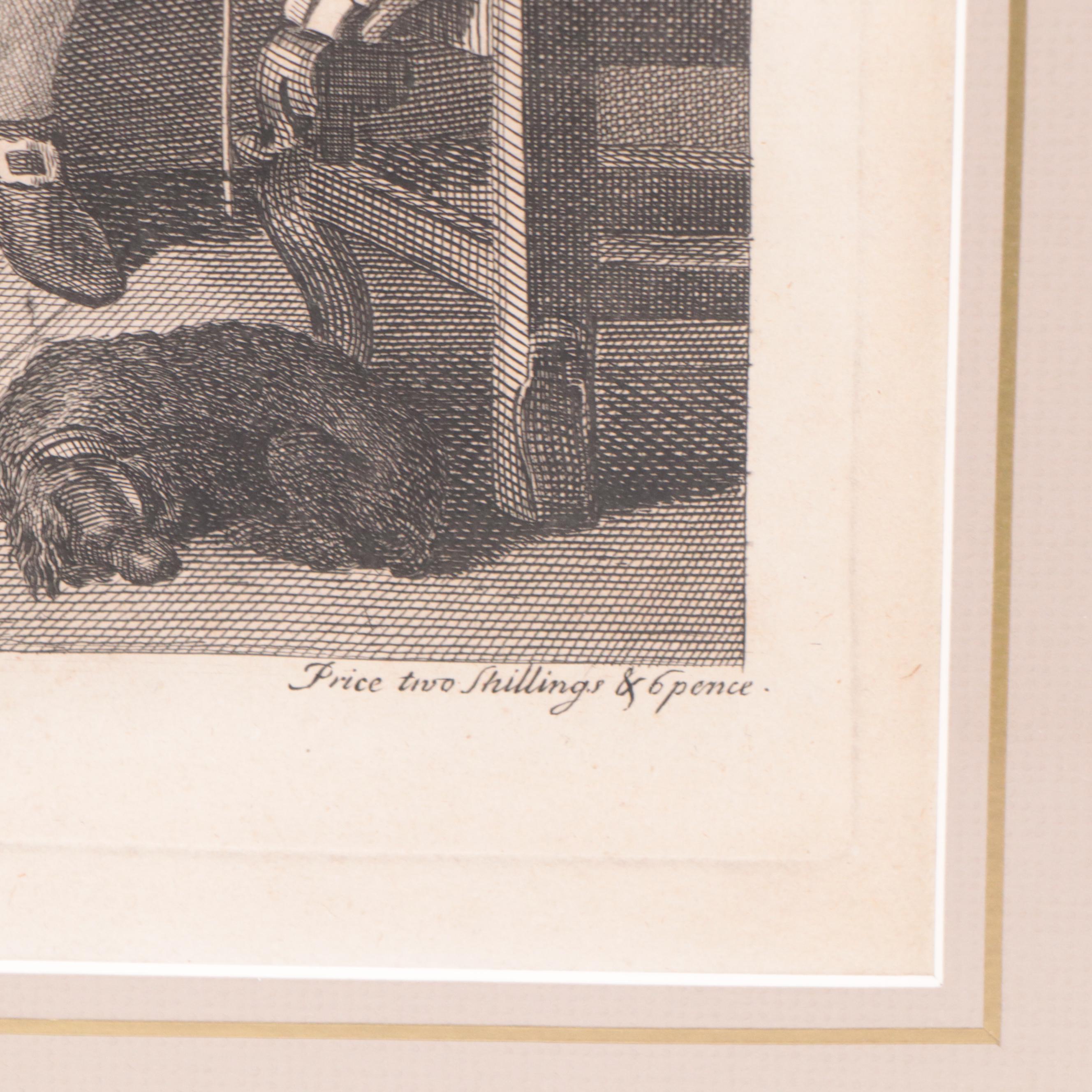 William Hogarth Engravings "Before" and "After," 1736