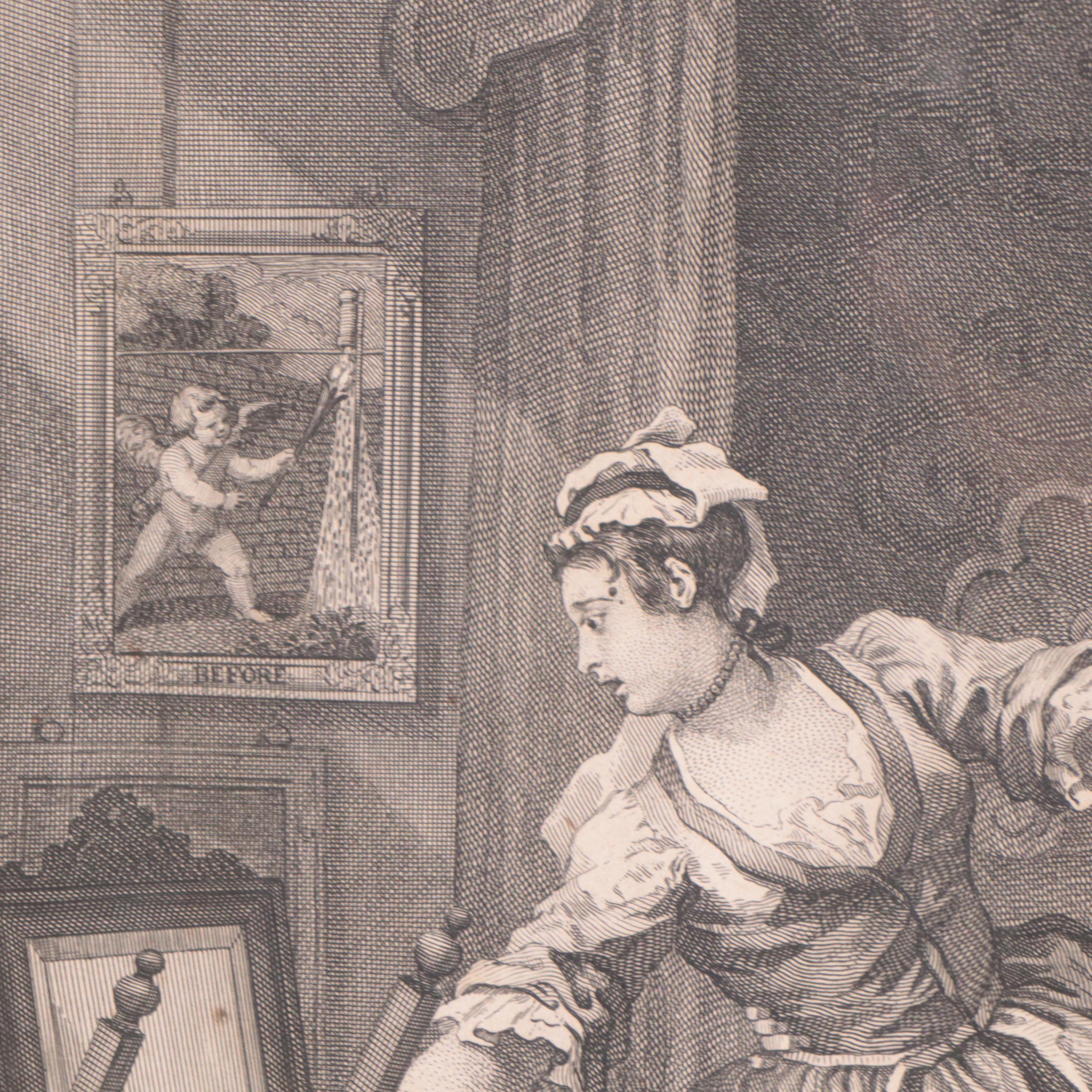 William Hogarth Engravings "Before" and "After," 1736