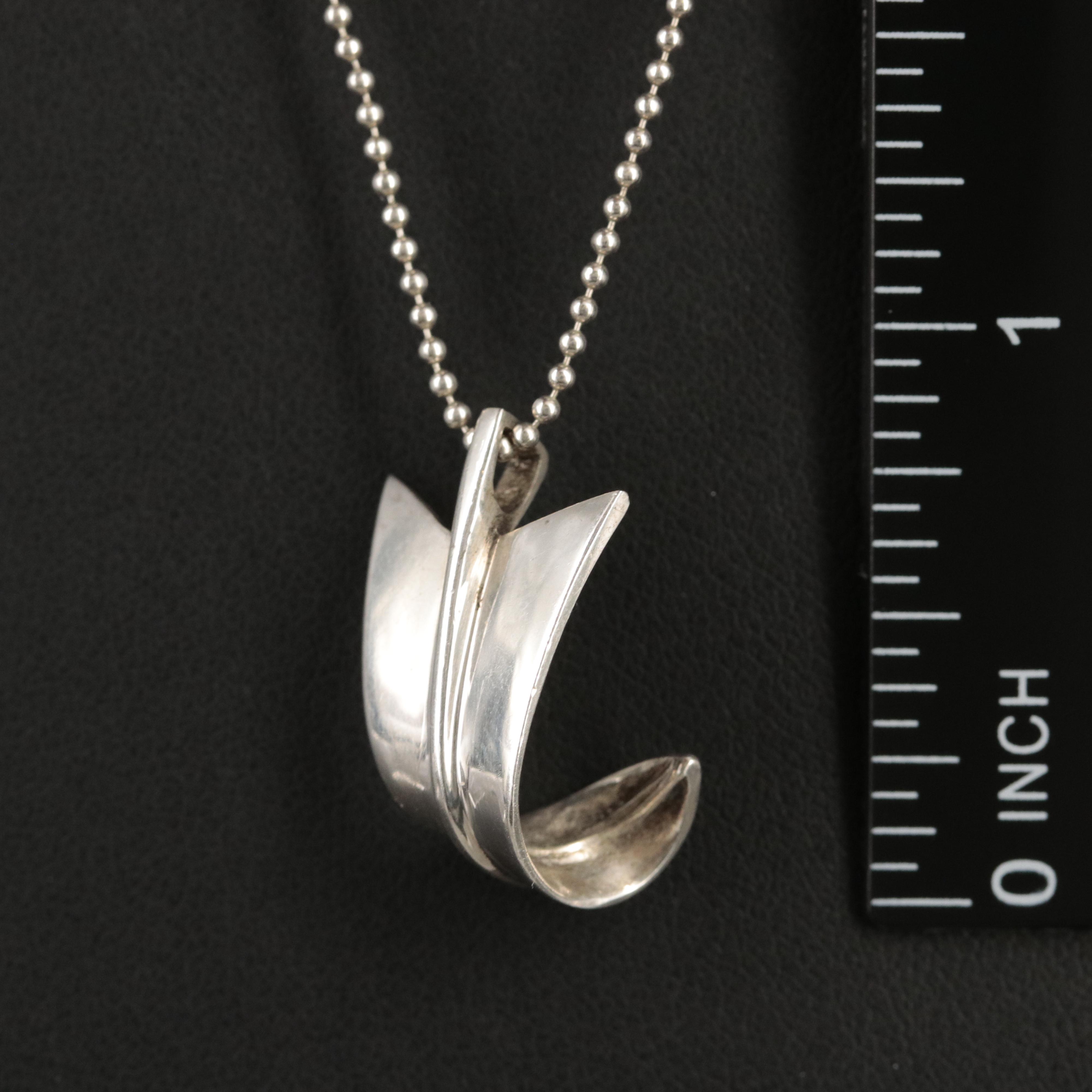 Angela Cummings for Tiffany & Co. "Bent Arrow" Pendant Necklace