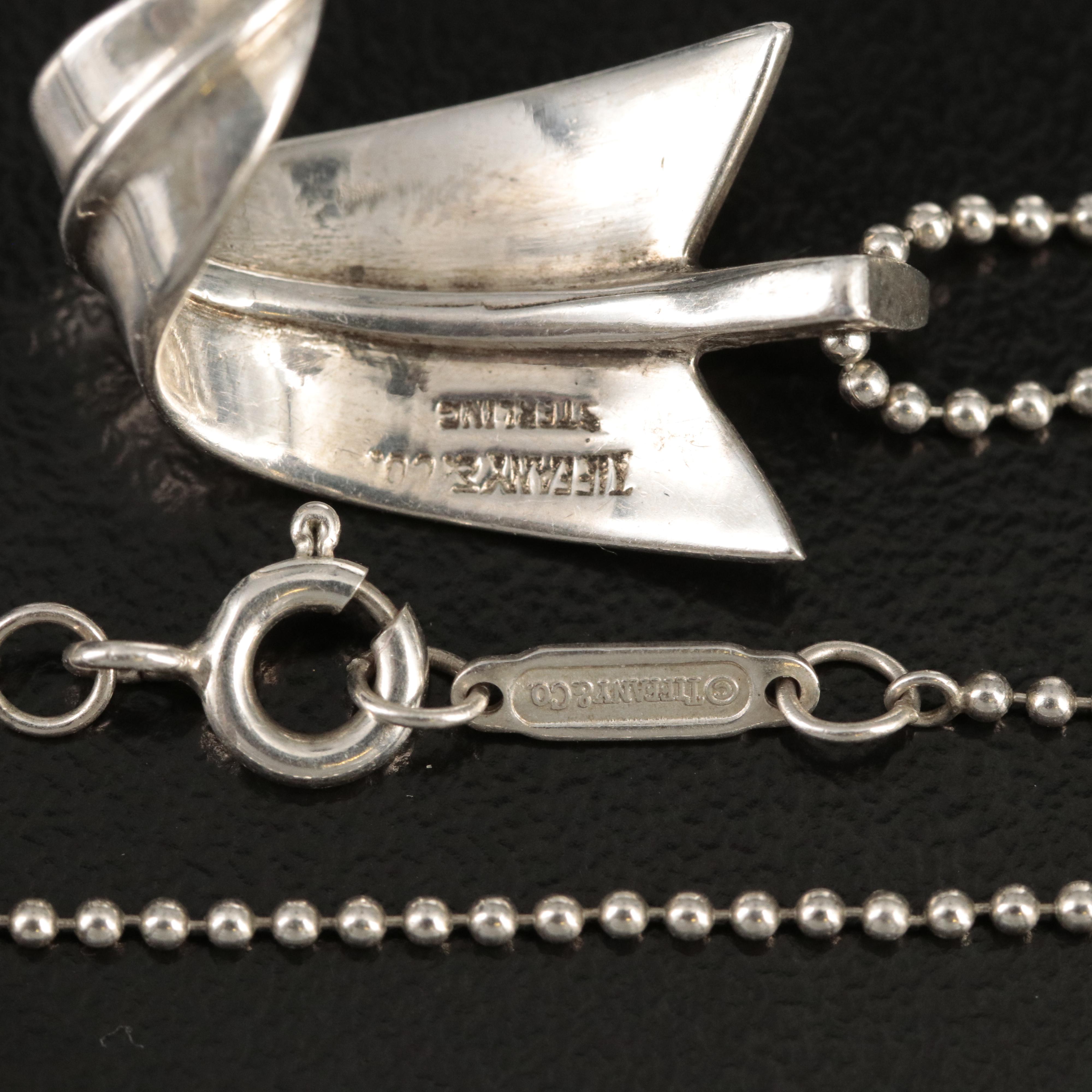 Angela Cummings for Tiffany & Co. "Bent Arrow" Pendant Necklace