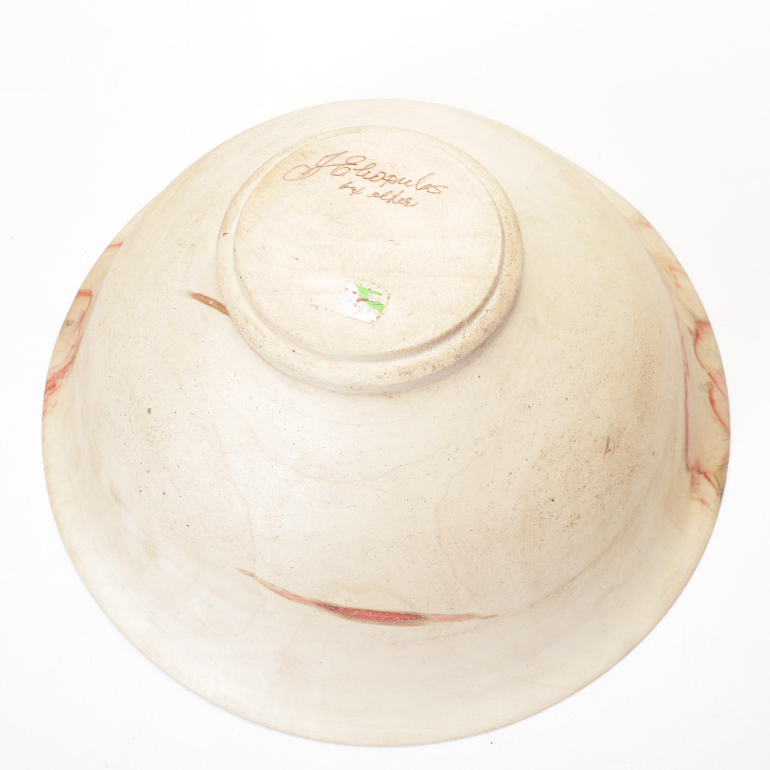 Jim Eliopulos Turned Box Elder Bowl and Vase