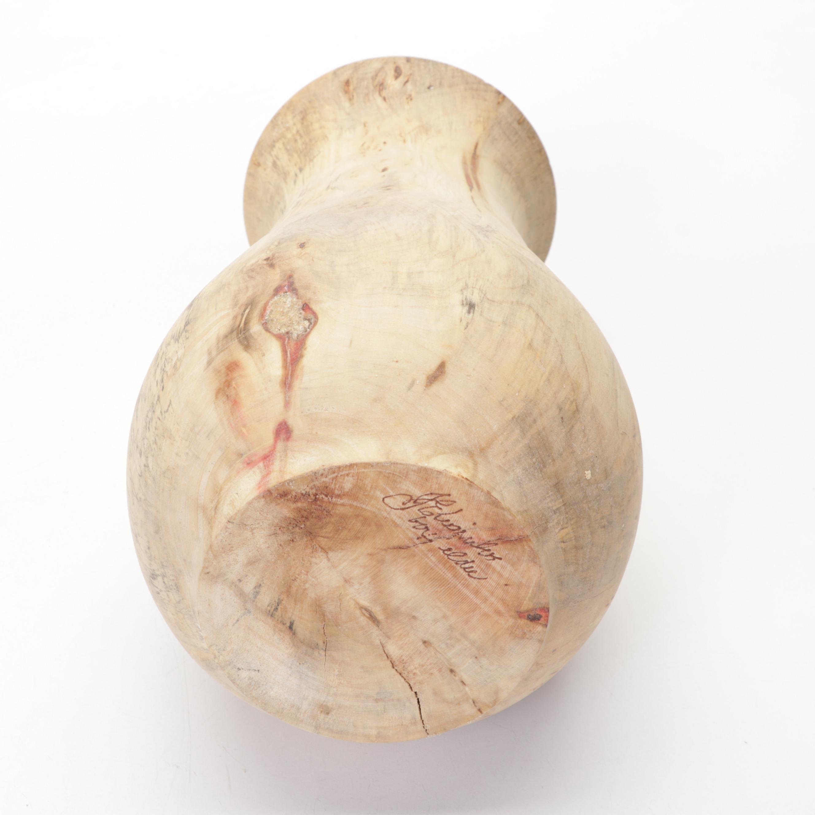 Jim Eliopulos Turned Box Elder Bowl and Vase