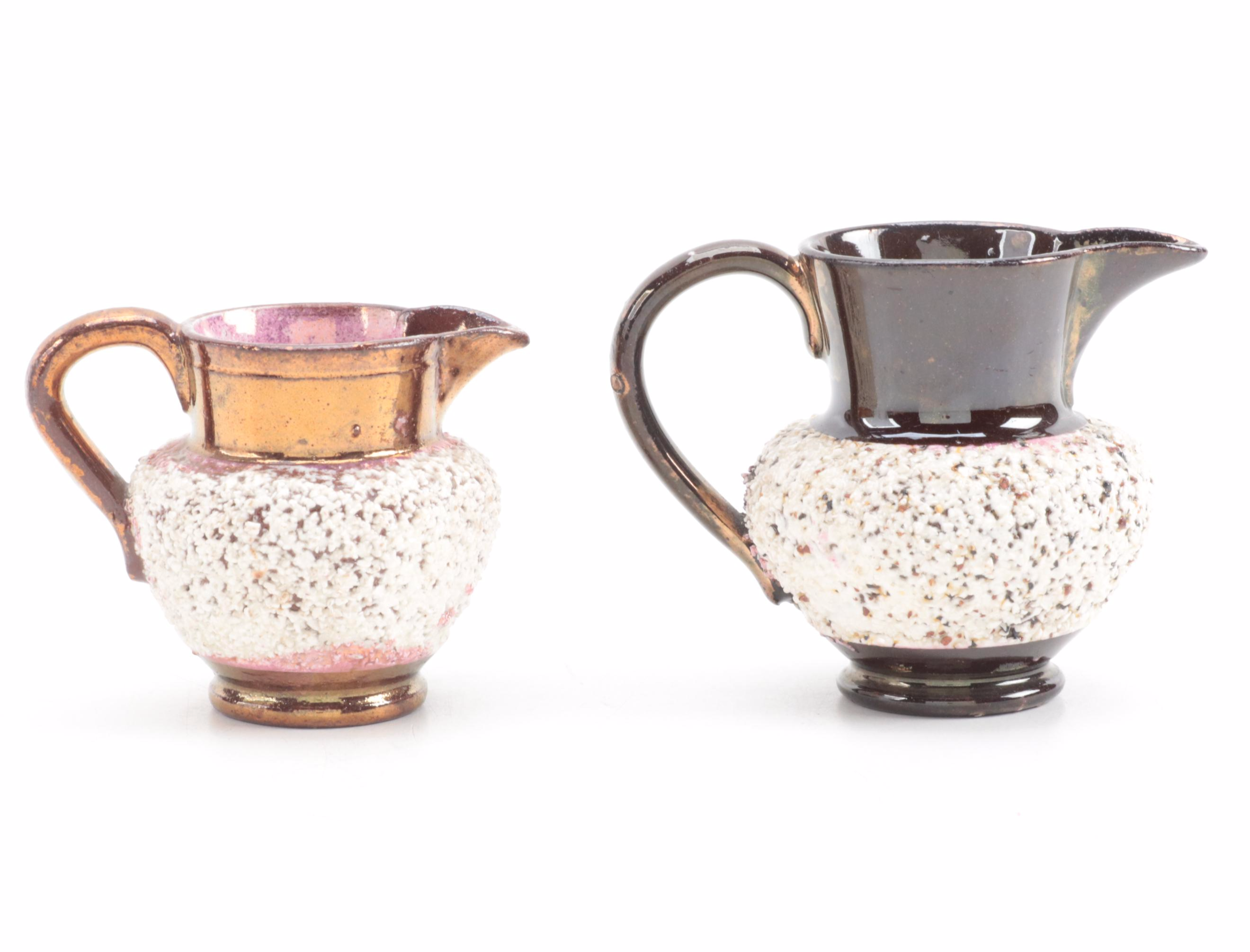 Lancaster & Sons with Other Copper Luster Earthenware Creamers