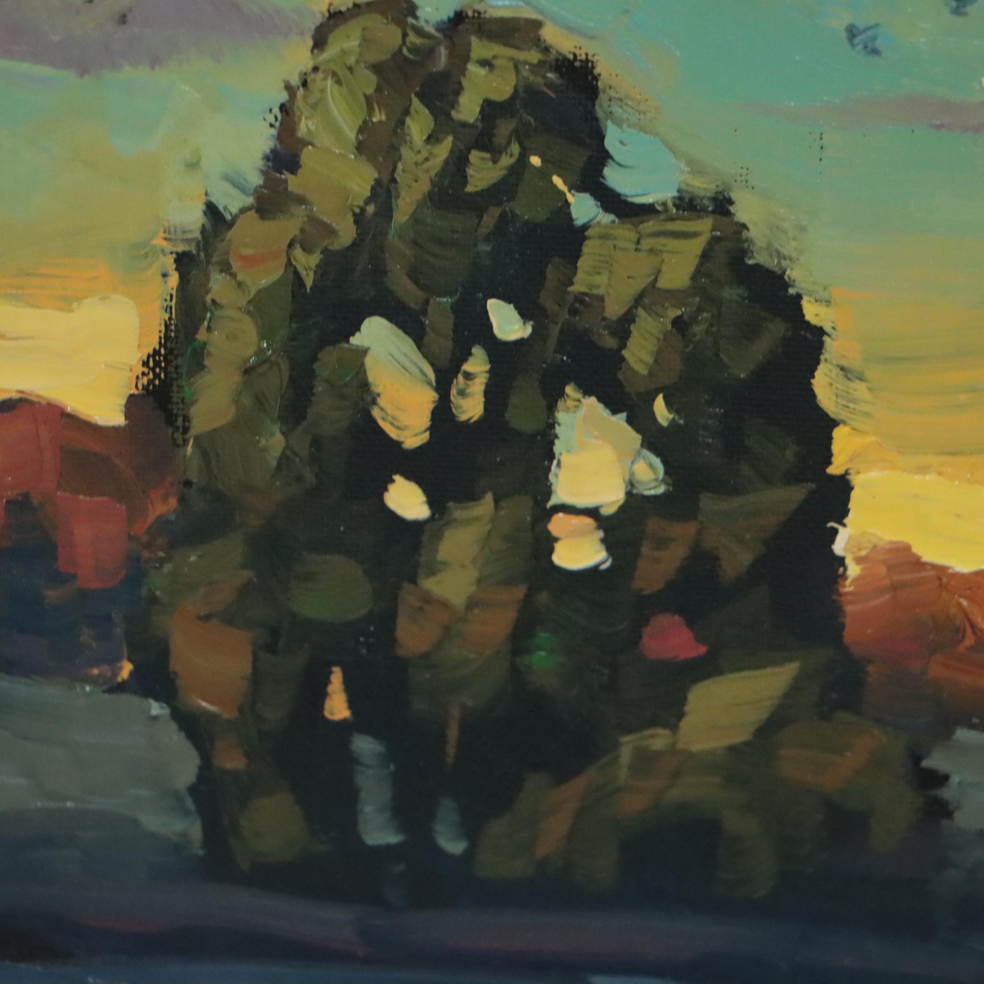 William Hawkins Landscape Oil Painting "El Alivio," 2022