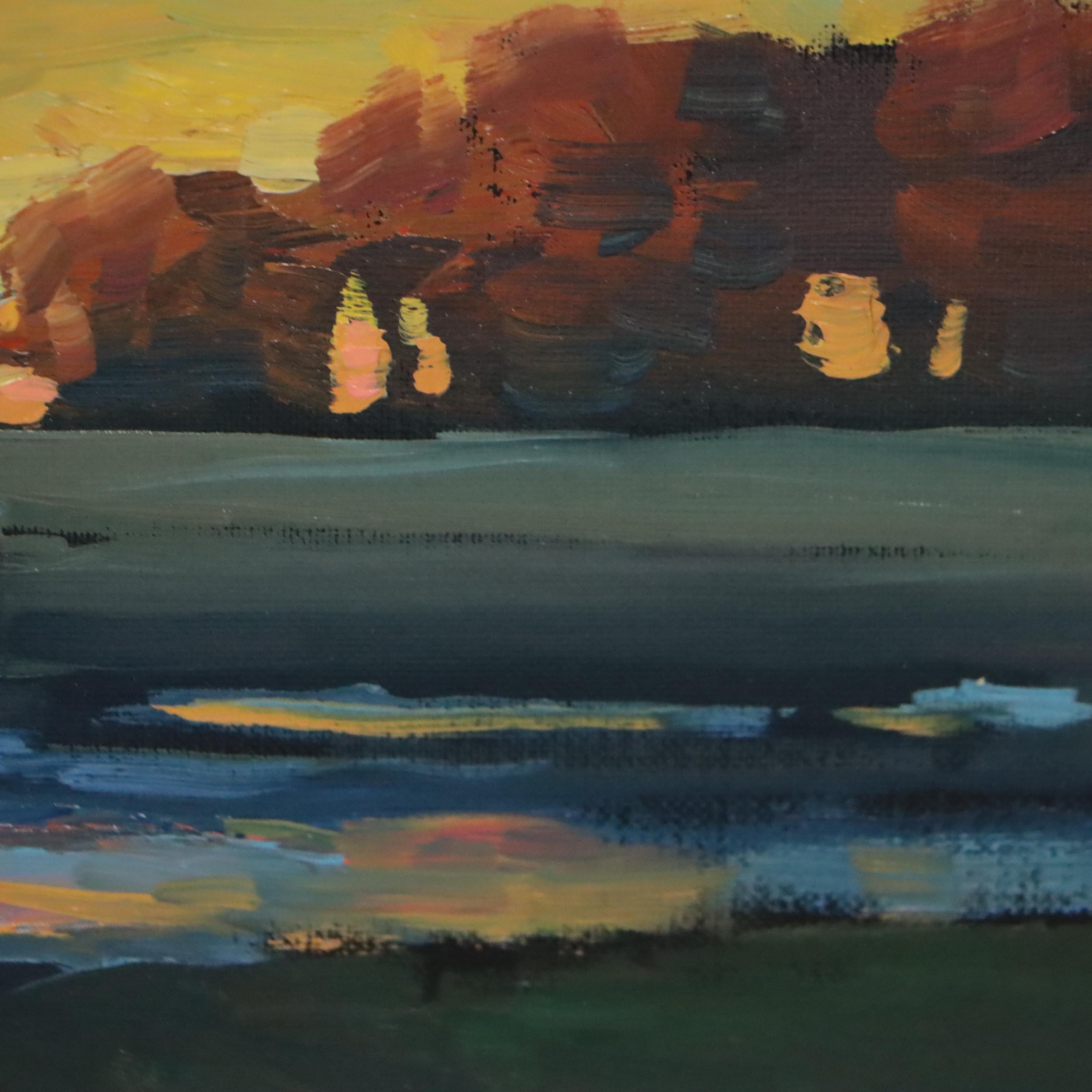 William Hawkins Landscape Oil Painting "El Alivio," 2022