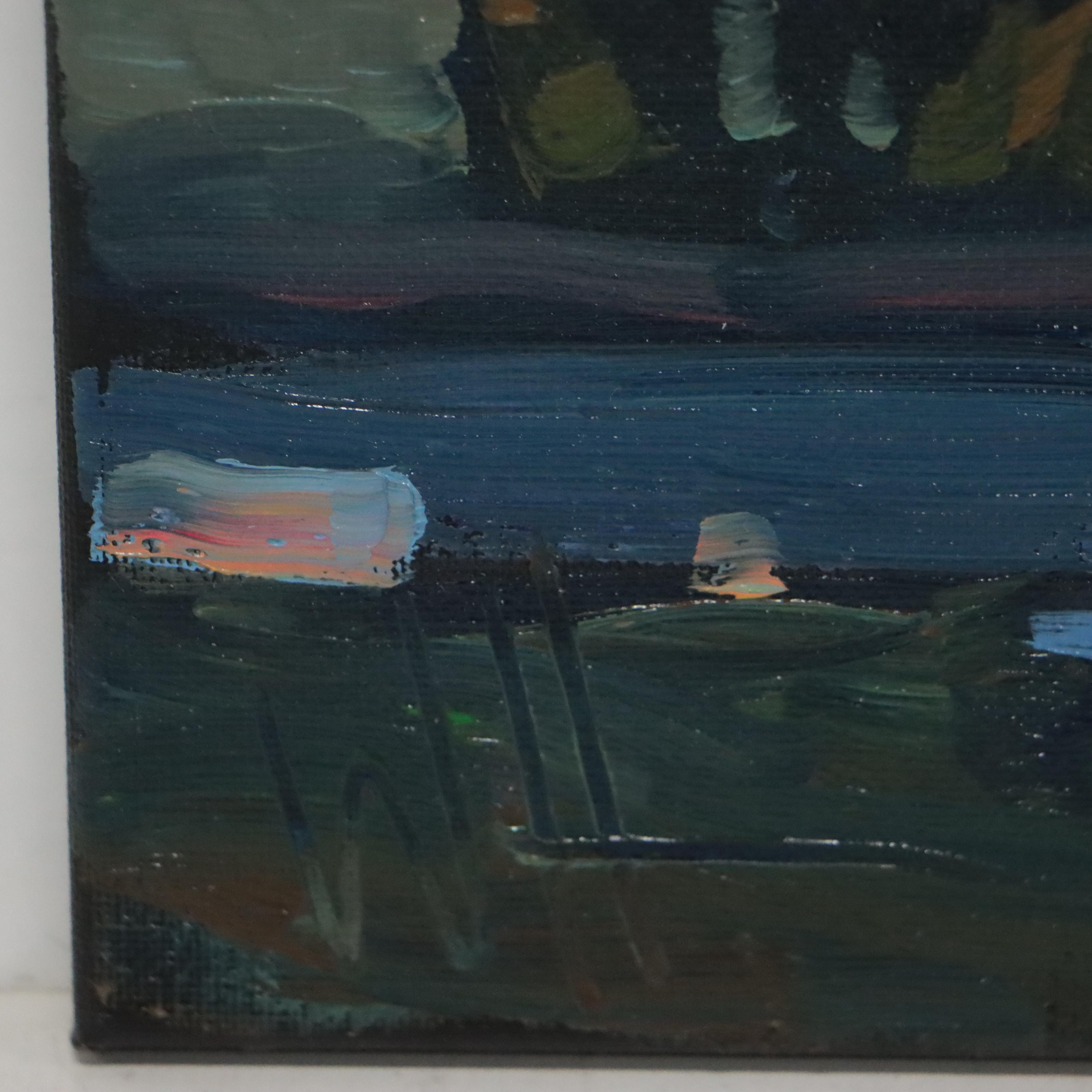 William Hawkins Landscape Oil Painting "El Alivio," 2022