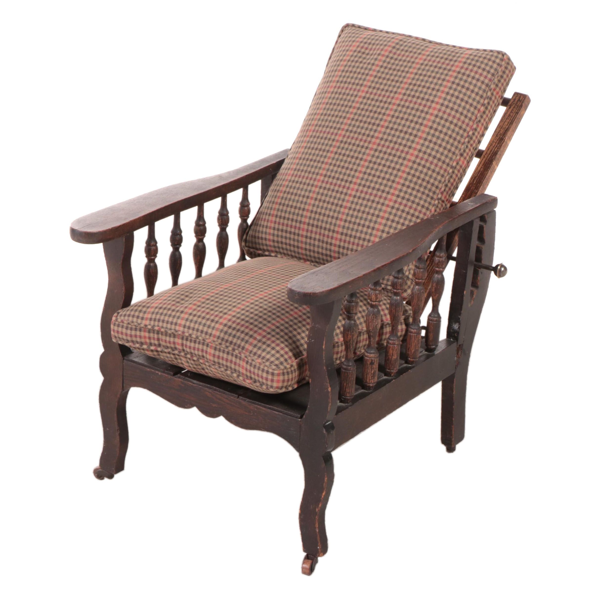American Oak Child's Morris Chair, Early 20th Century