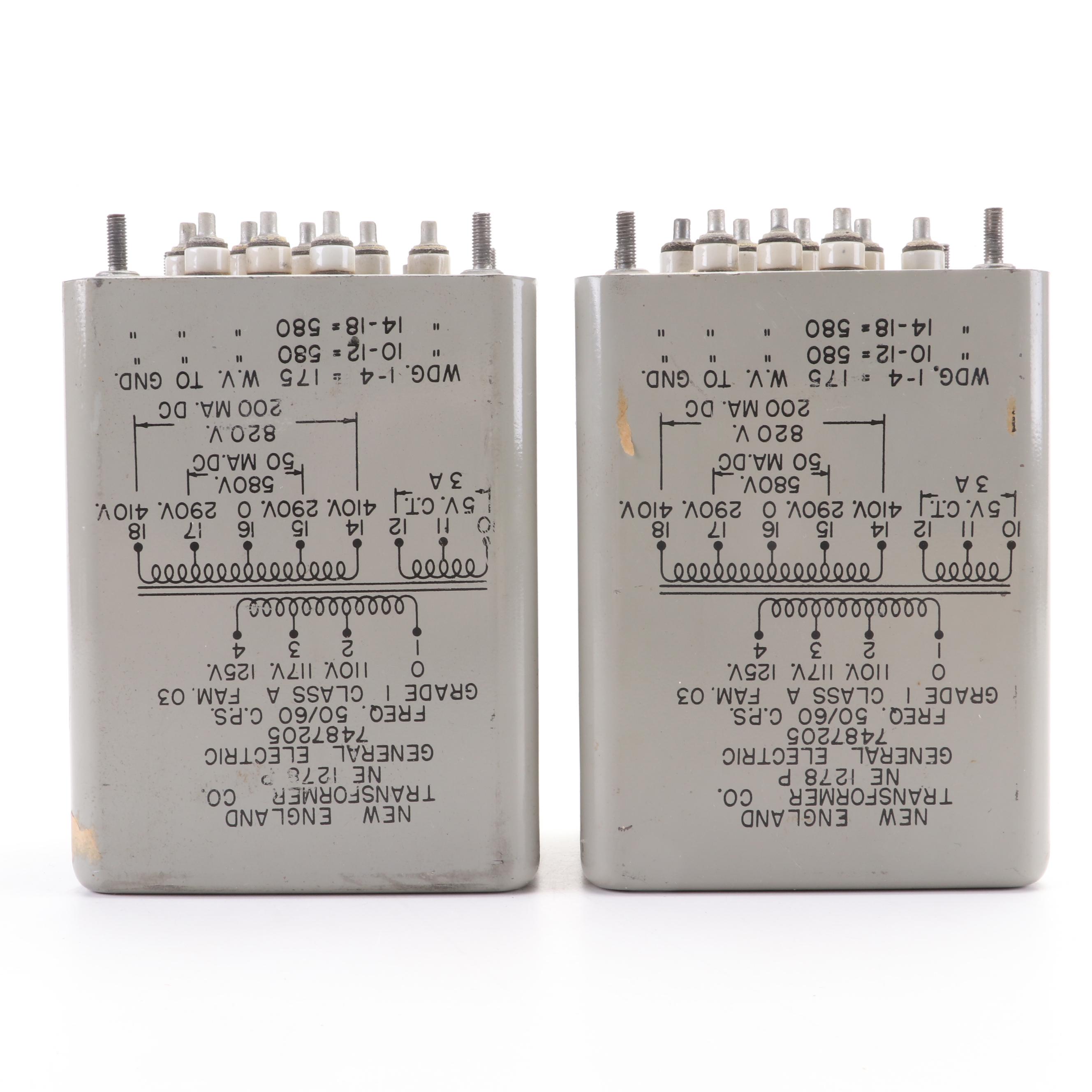 Electronic Components Including New England Transformer Co. Transformers