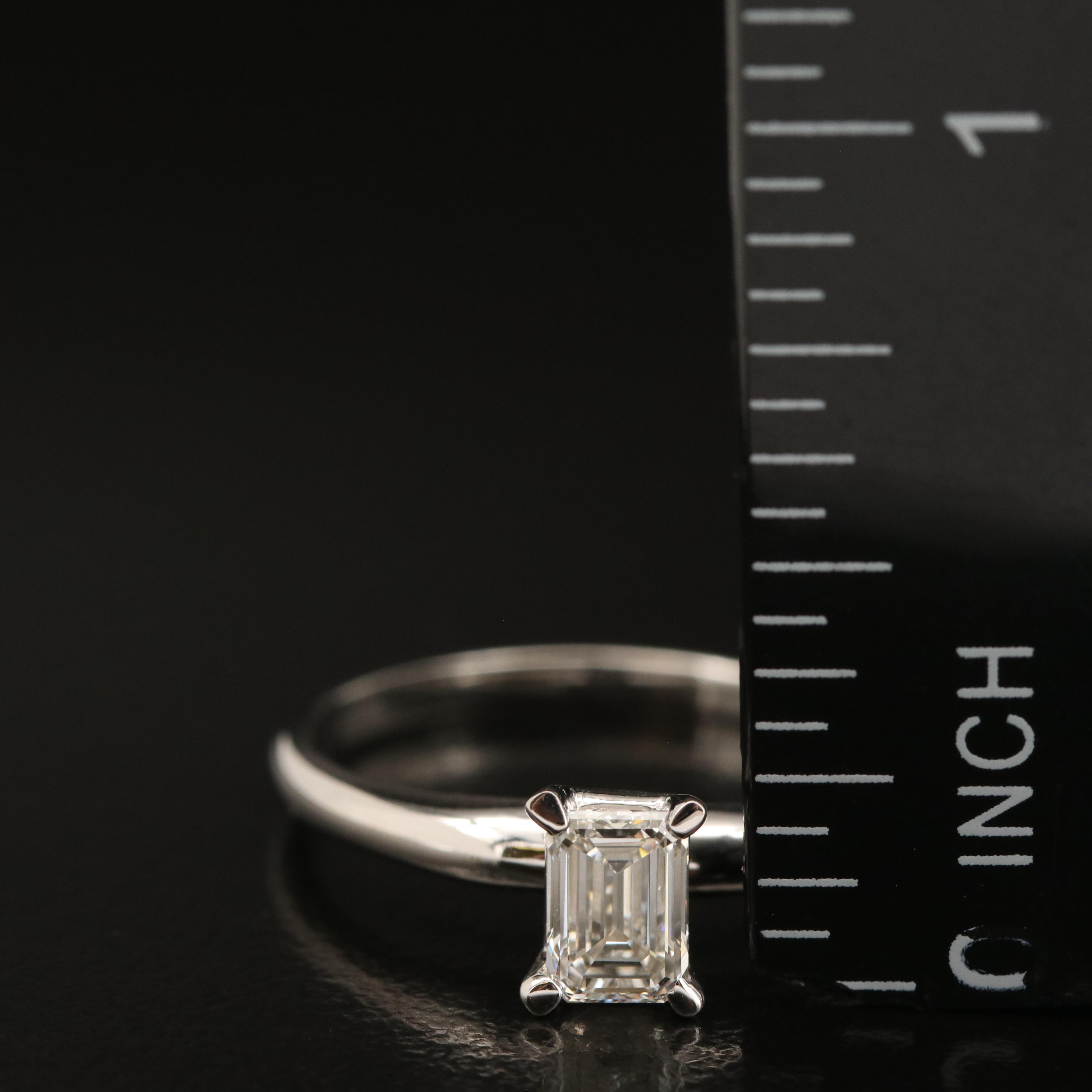 14K 0.54 CT Lab Grown Diamond Solitaire Ring