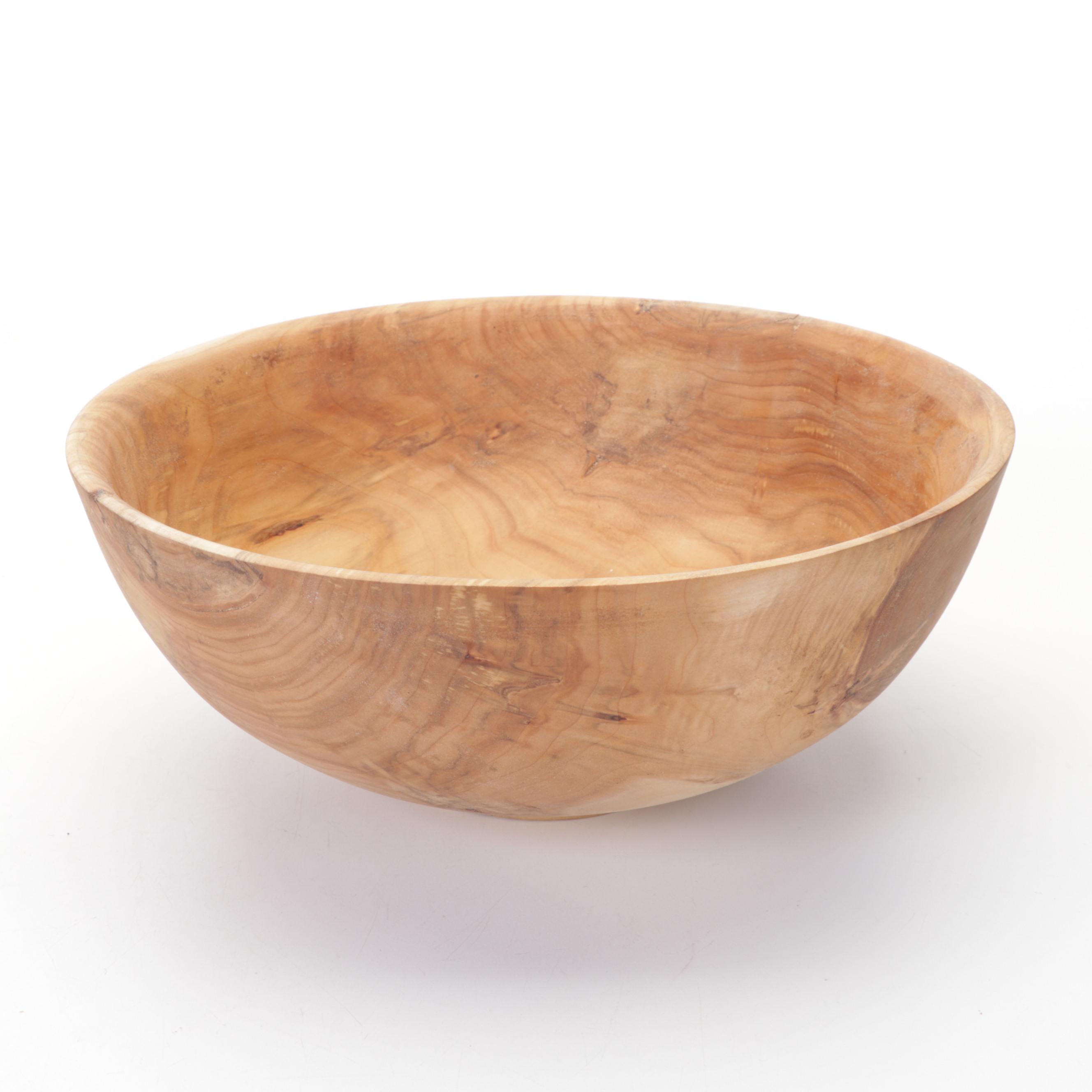 Jim Eliopulos Turned Box Elder & Willow Bowls with Walnut Bird Sculpture & Vase