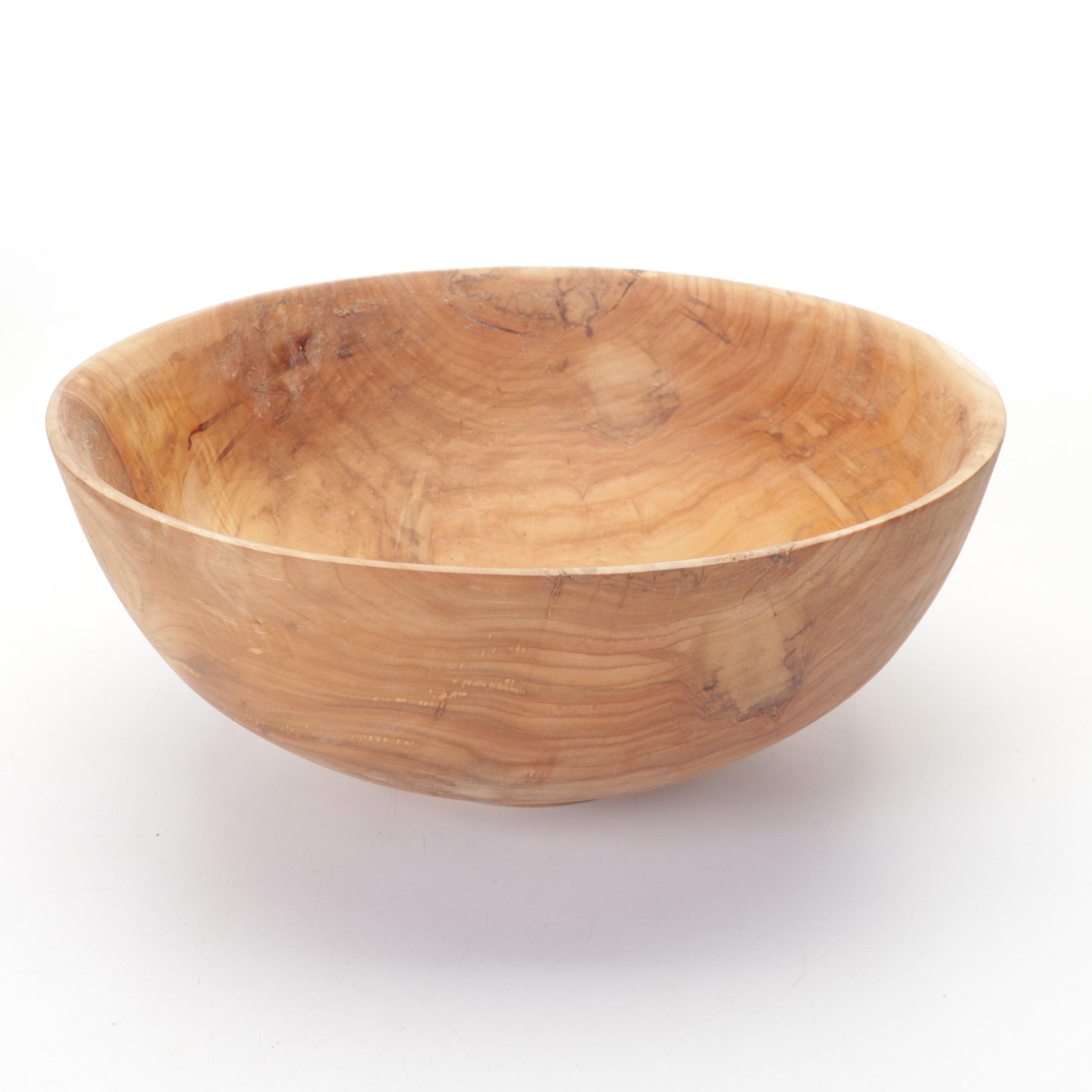 Jim Eliopulos Turned Box Elder & Willow Bowls with Walnut Bird Sculpture & Vase