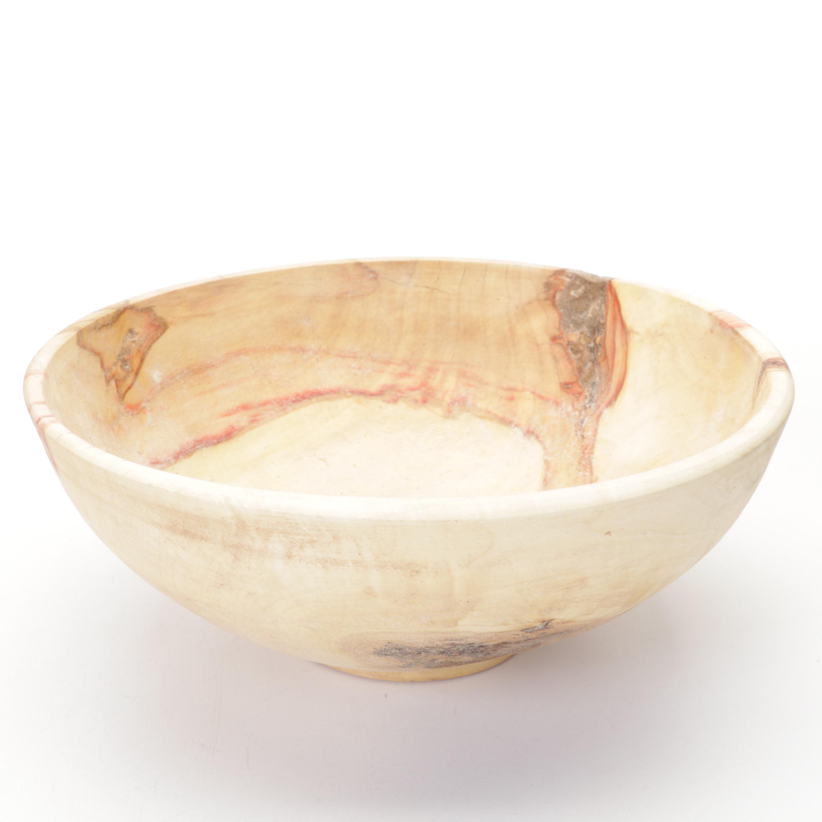 Jim Eliopulos Turned Box Elder & Willow Bowls with Walnut Bird Sculpture & Vase