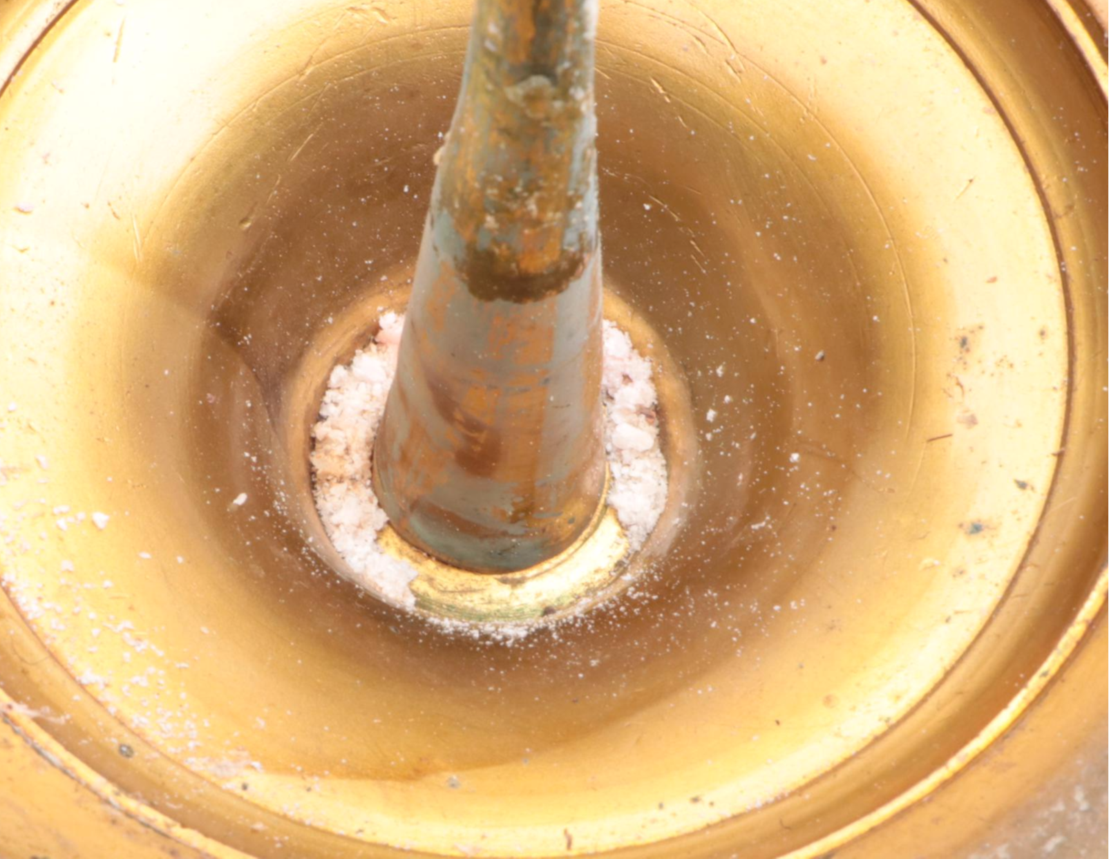 Engraved Brass Tray, Repoussé Brass Tray and Baroque Style Candle Pricket