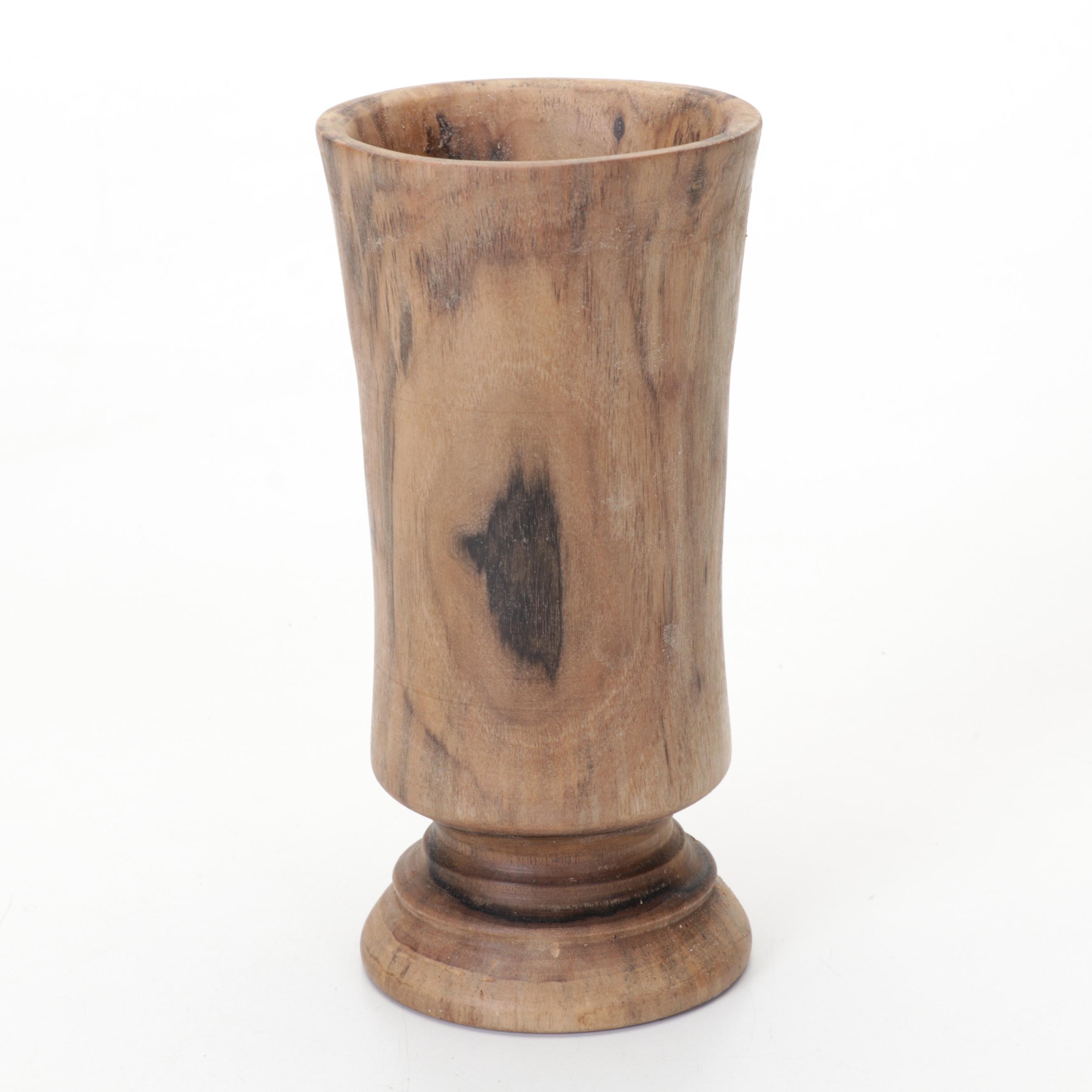 Jim Eliopulos Turned Box Elder & Willow Bowls with Walnut Bird Sculpture & Vase