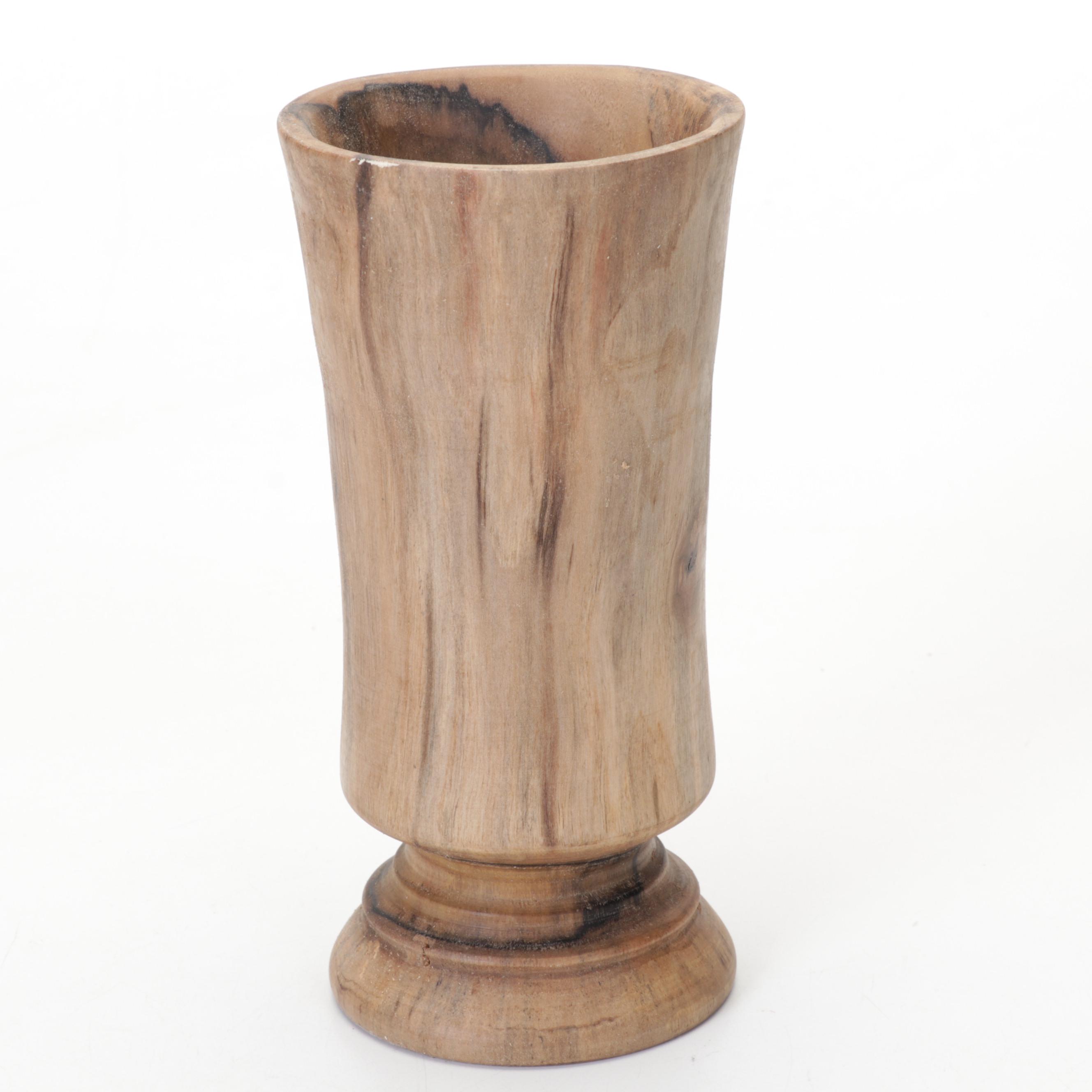 Jim Eliopulos Turned Box Elder & Willow Bowls with Walnut Bird Sculpture & Vase