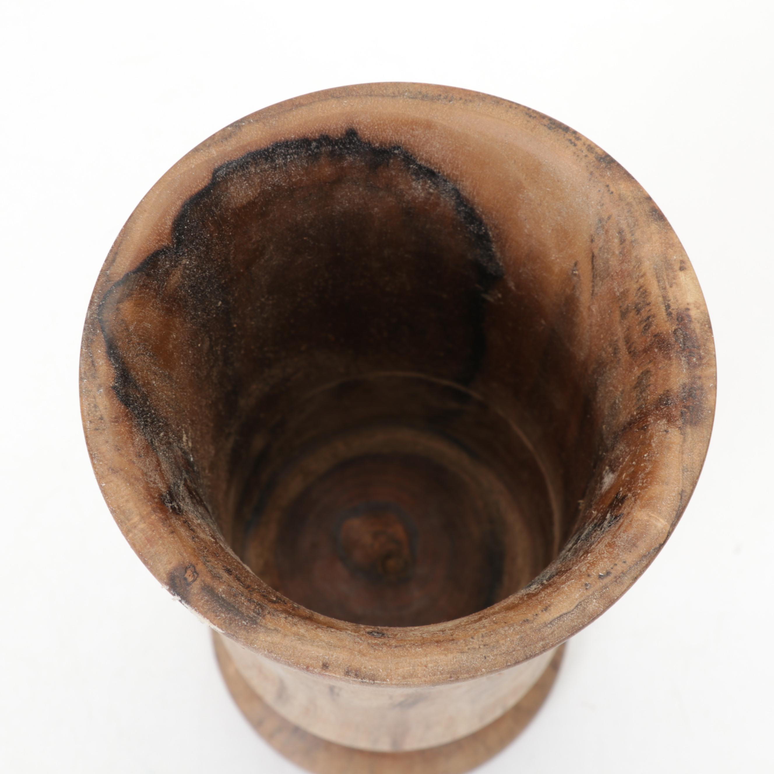 Jim Eliopulos Turned Box Elder & Willow Bowls with Walnut Bird Sculpture & Vase