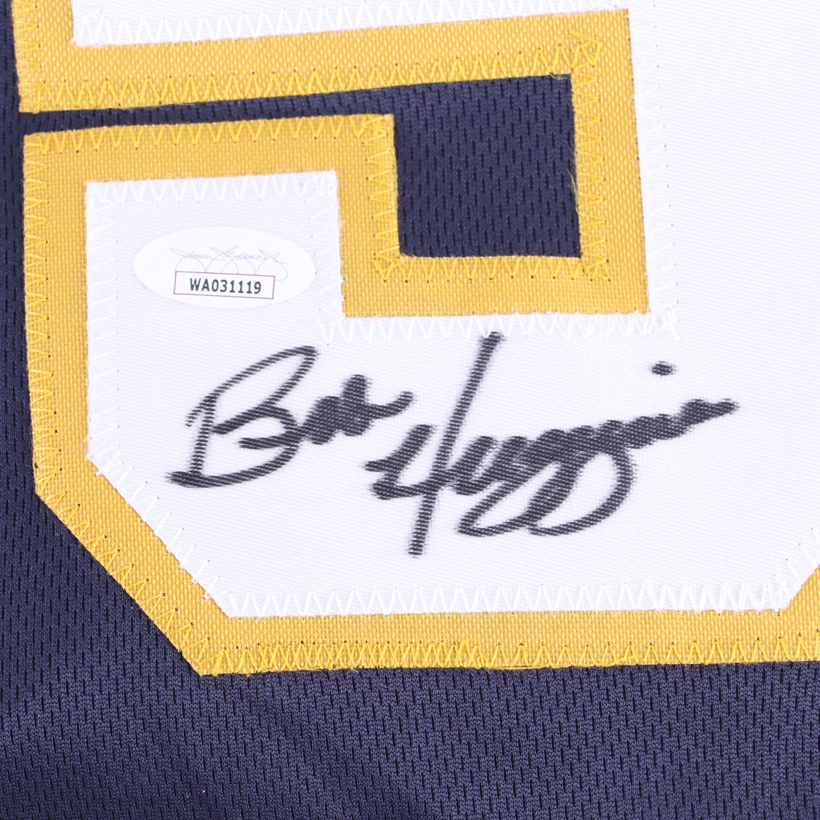 West Virginia Mountaineers Bob Huggins Signed Basketball Jersey