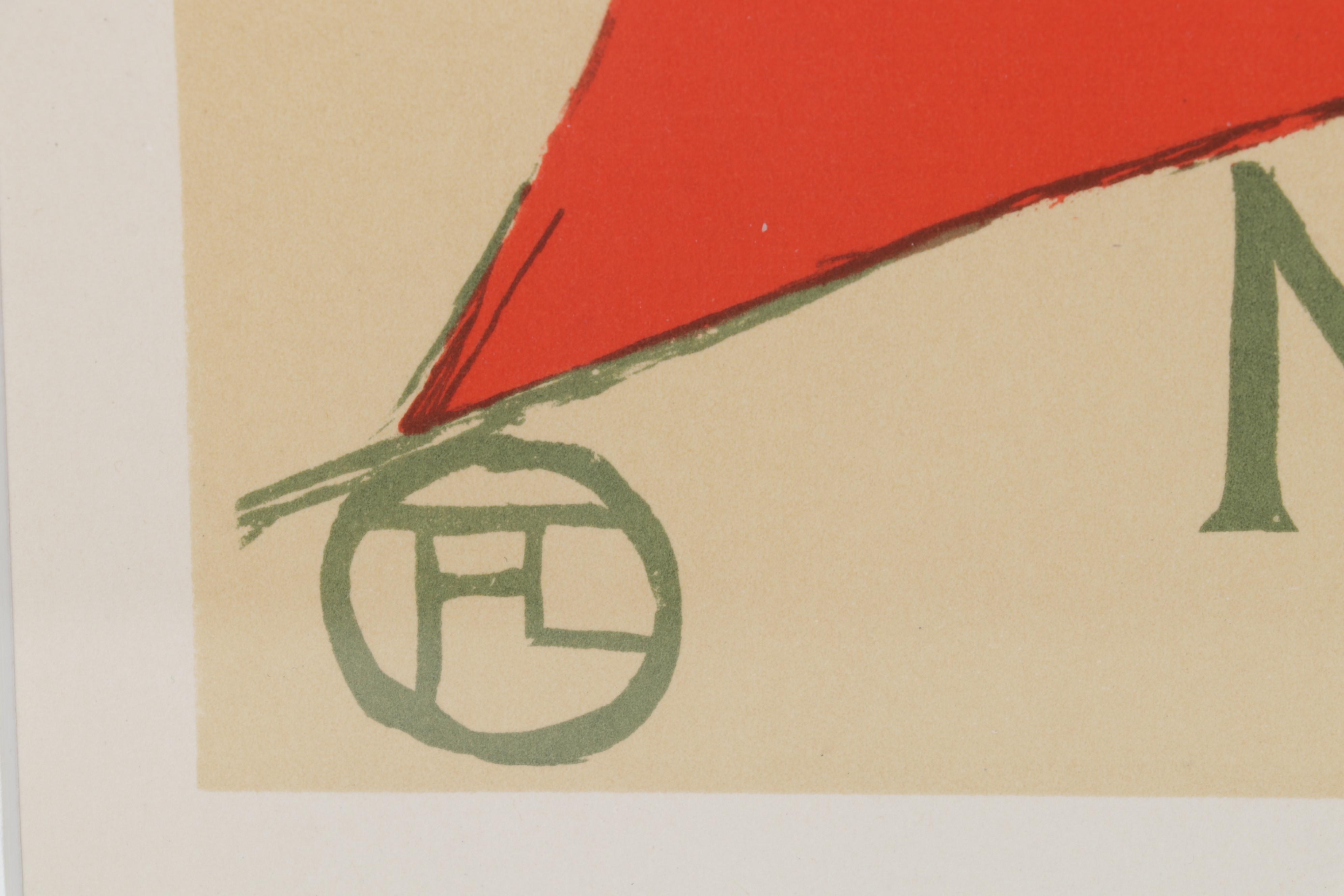 Color Lithograph After Henri de Toulouse-Lautrec "May Belfort," Circa 1946