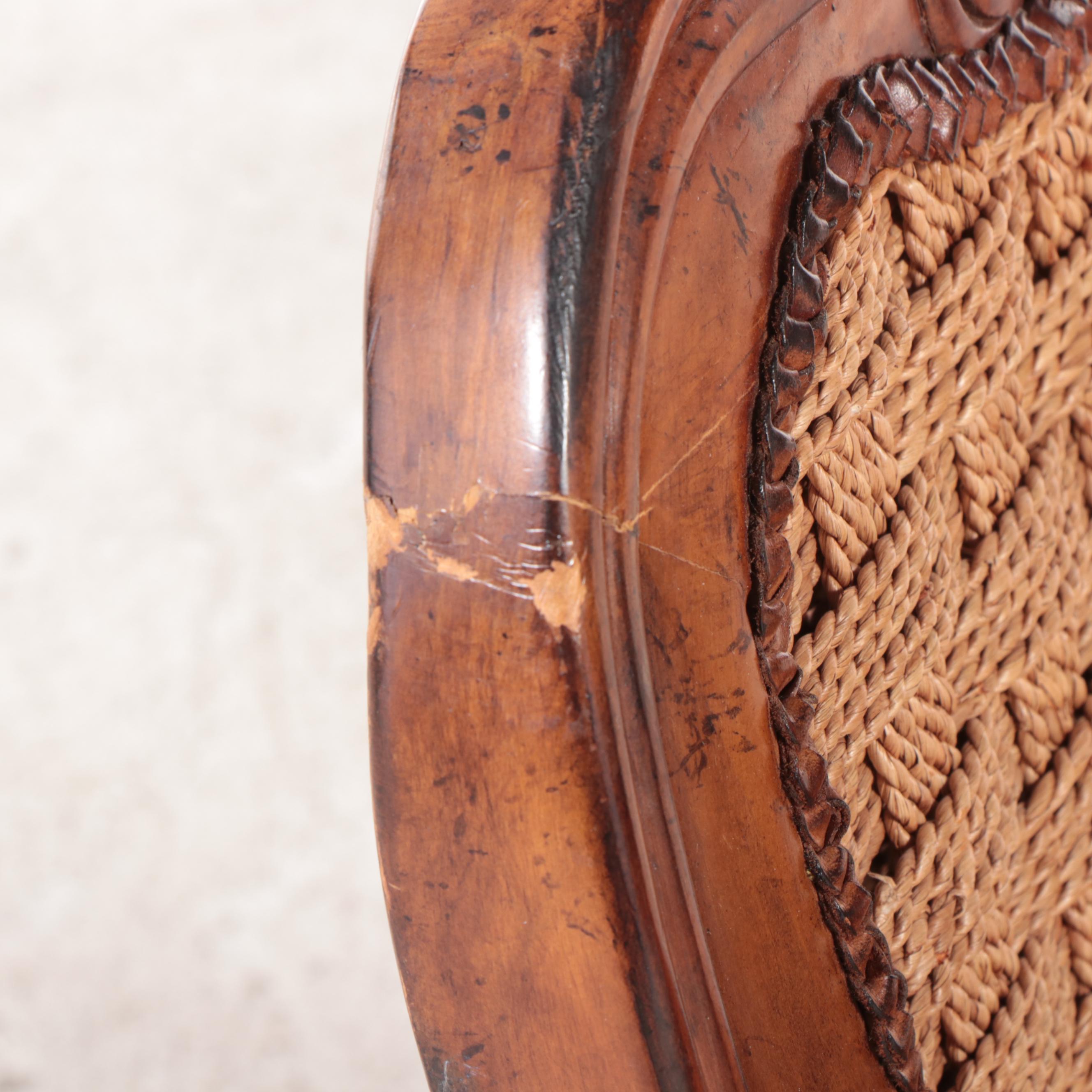Tommy Bahama French Provincial Style Drop-Leaf Side Table and Two Side Chairs
