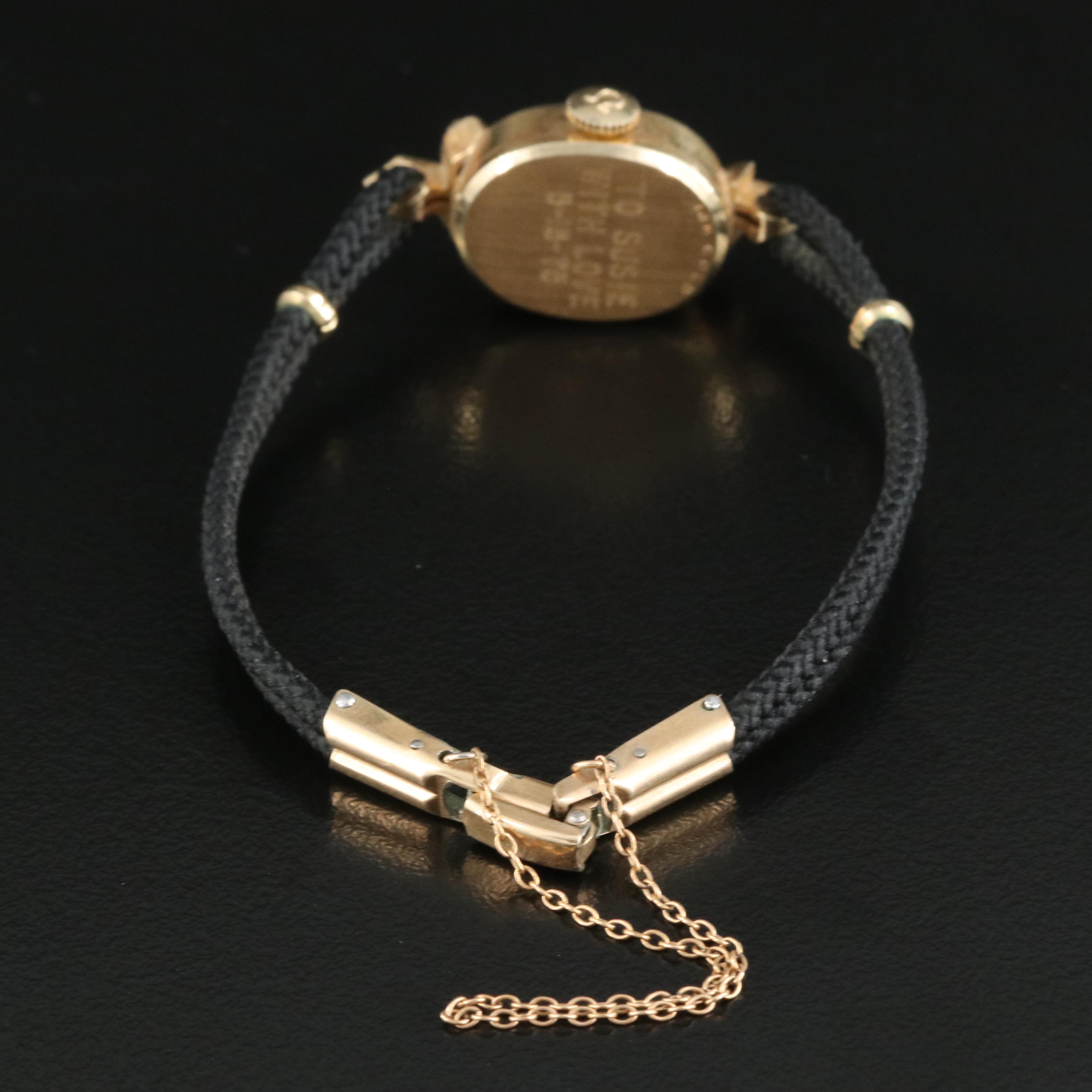 14K Omega Fancy Lugs Watch