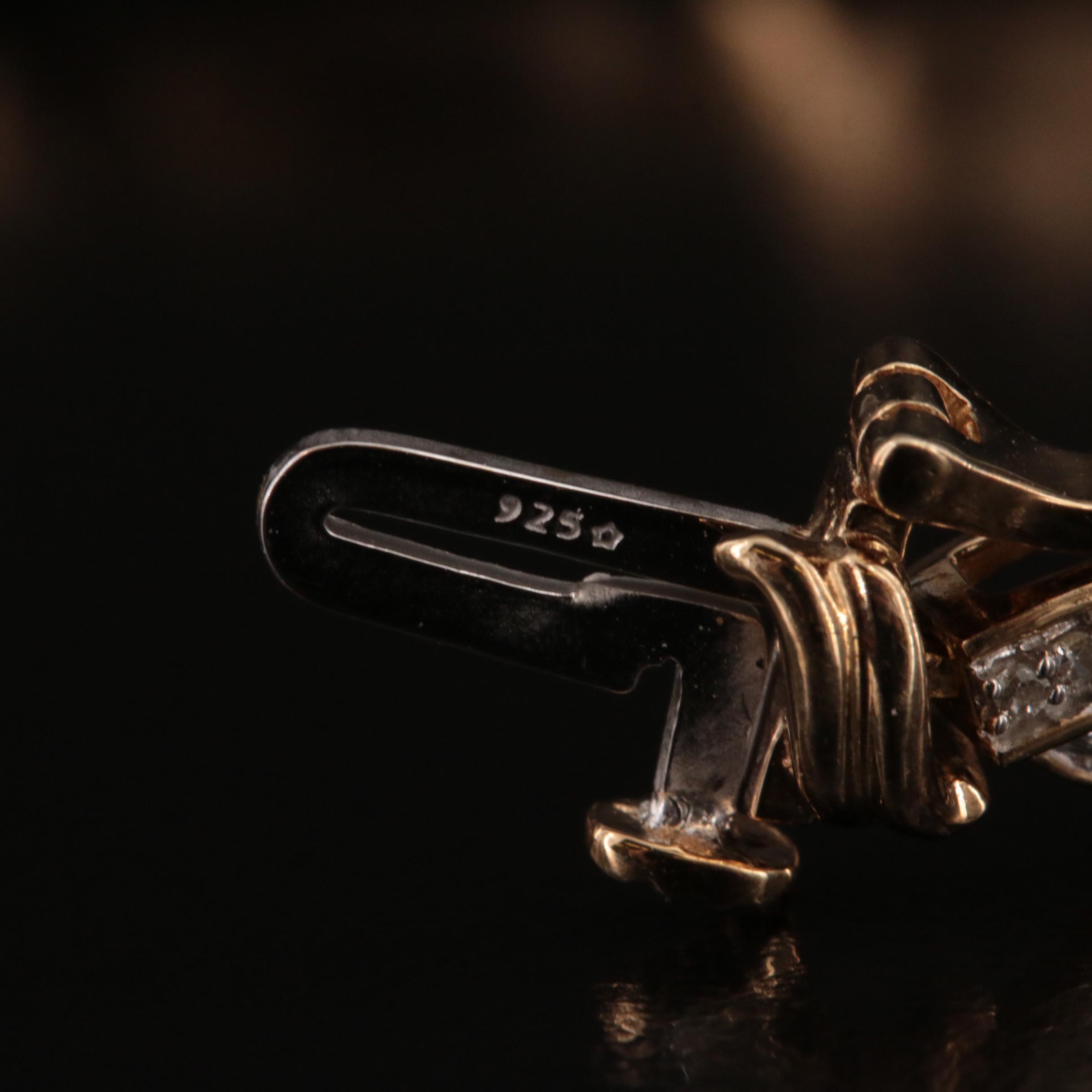 Sterling 1.02 CTW Diamond Infinity Style Bracelet