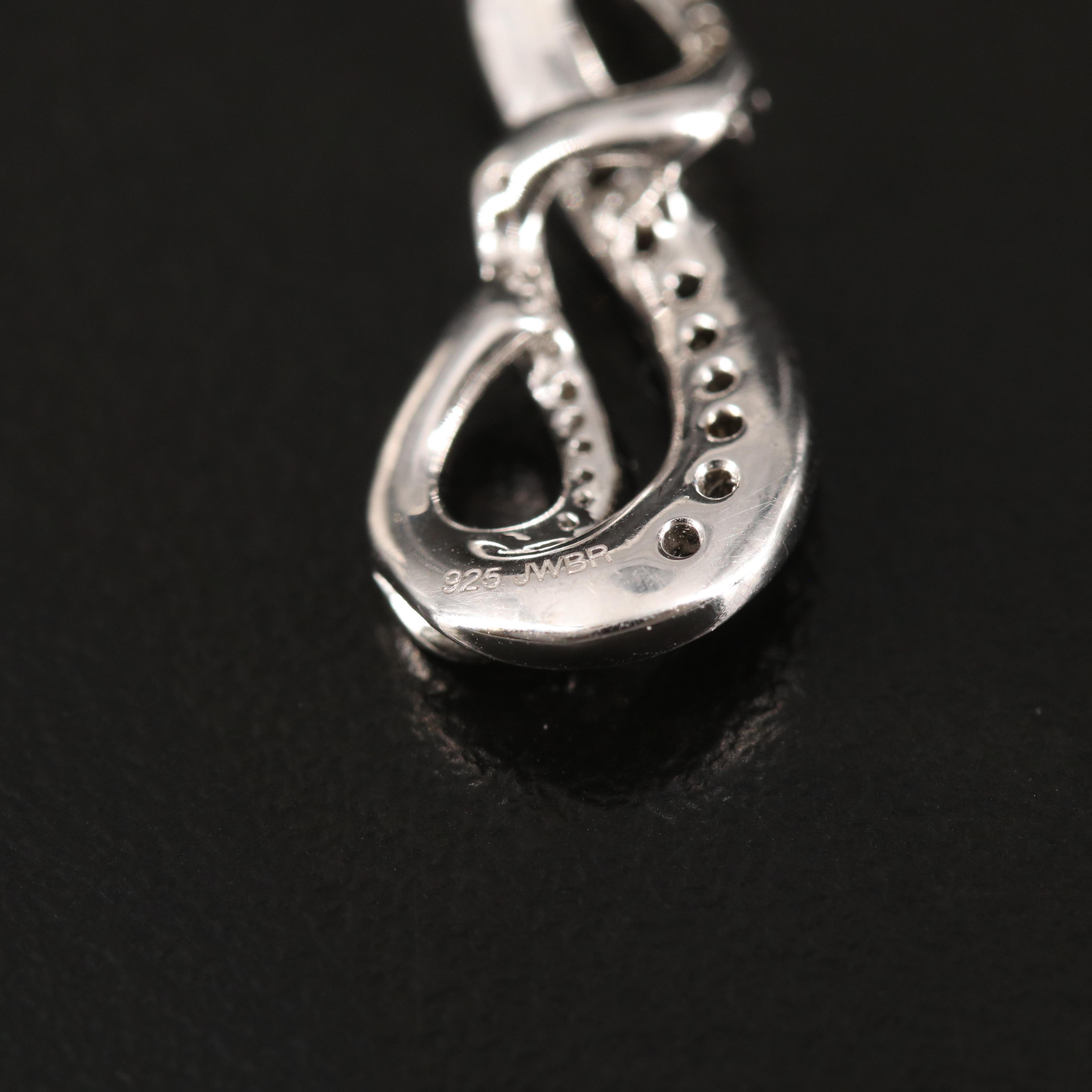 Diamond Pendant Necklace in Sterling