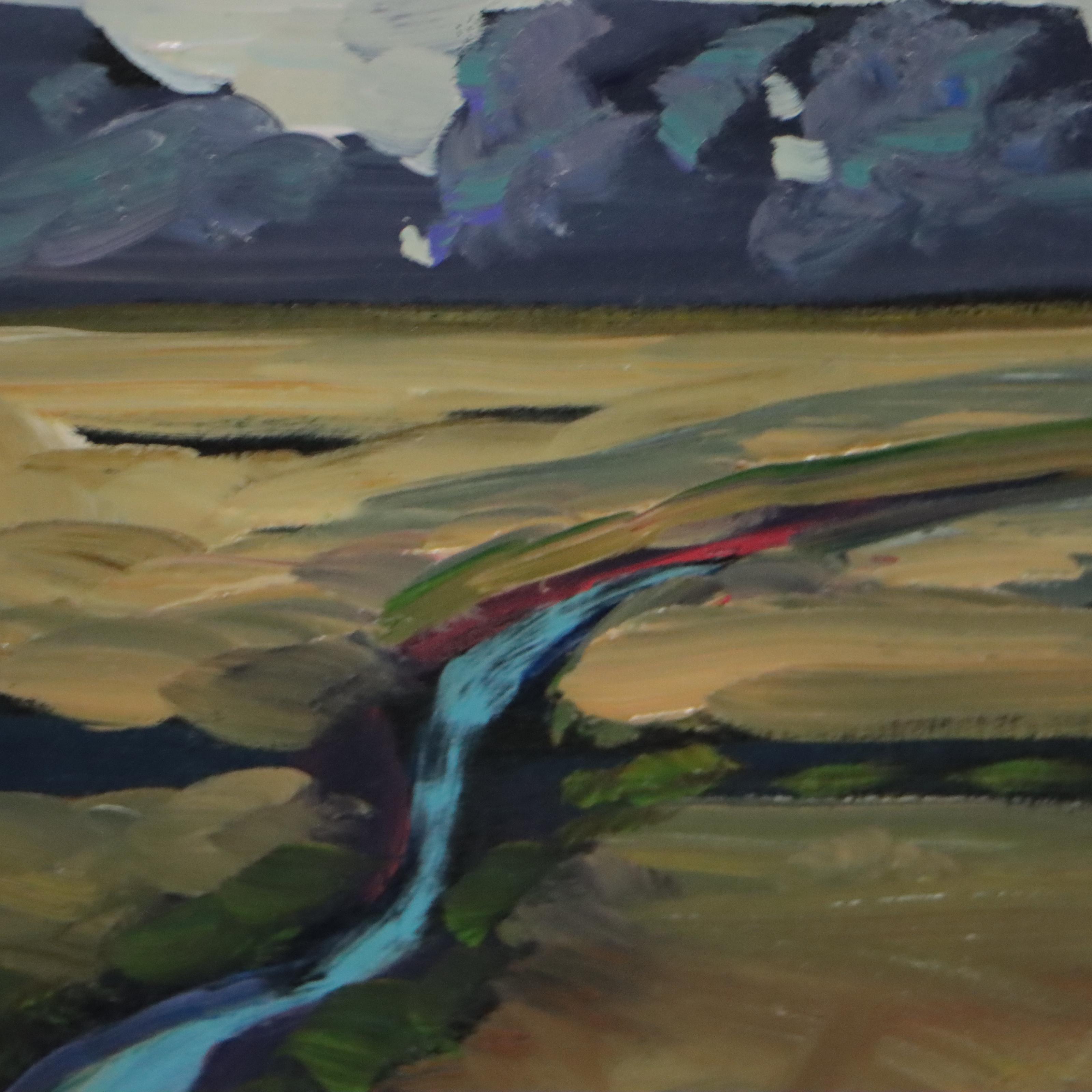 William Hawkins Landscape Oil Painting "El Arbolito," 2022