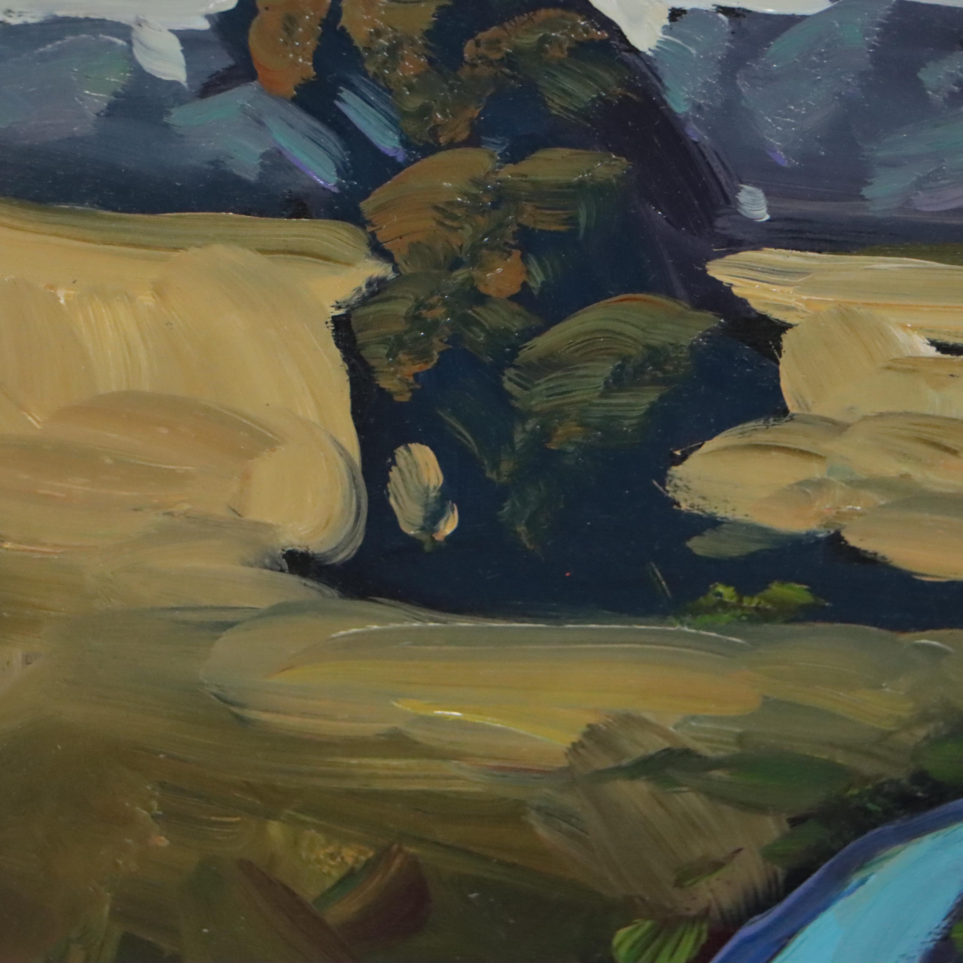 William Hawkins Landscape Oil Painting "El Arbolito," 2022