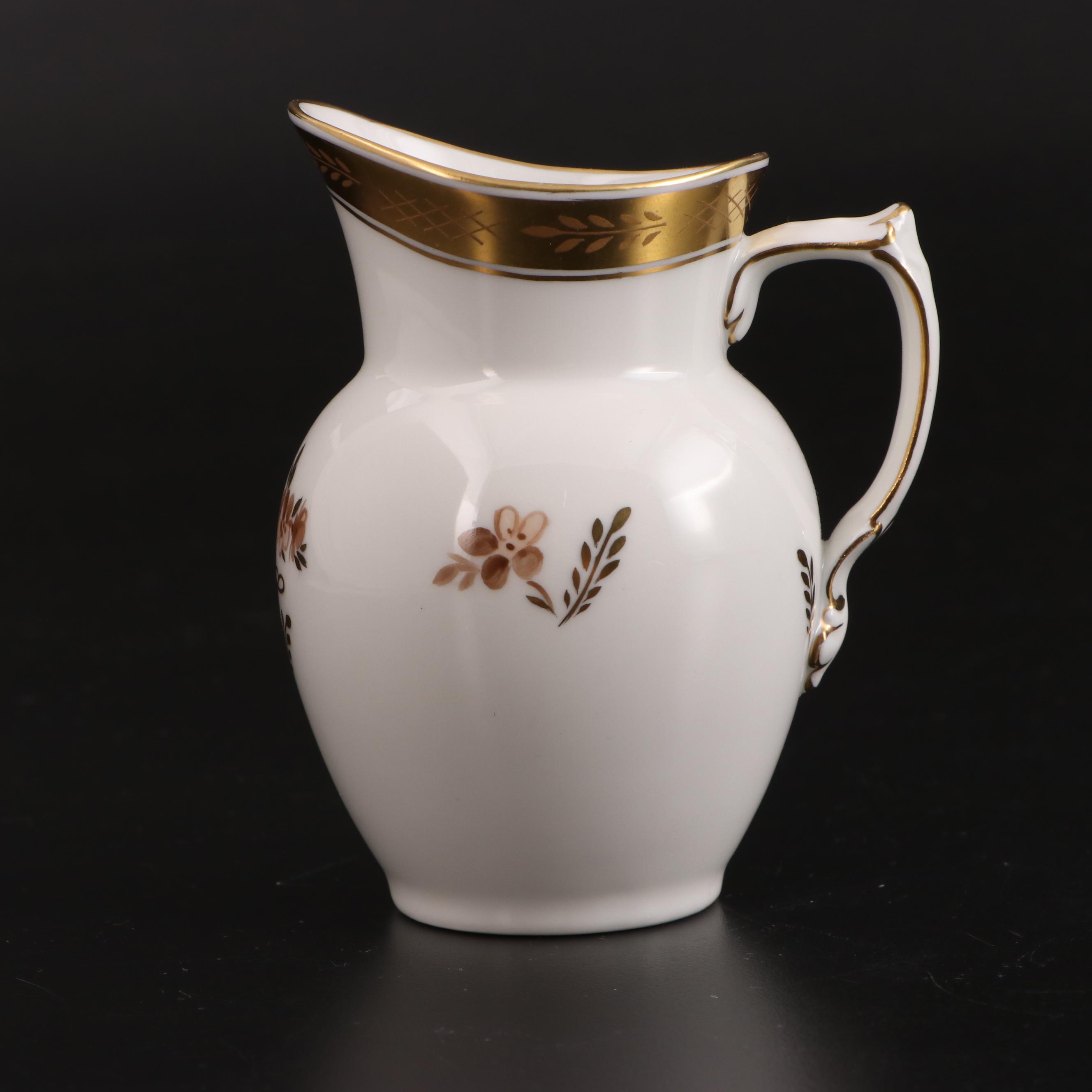 Royal Copenhagen "Golden Basket" Porcelain Coffee Set