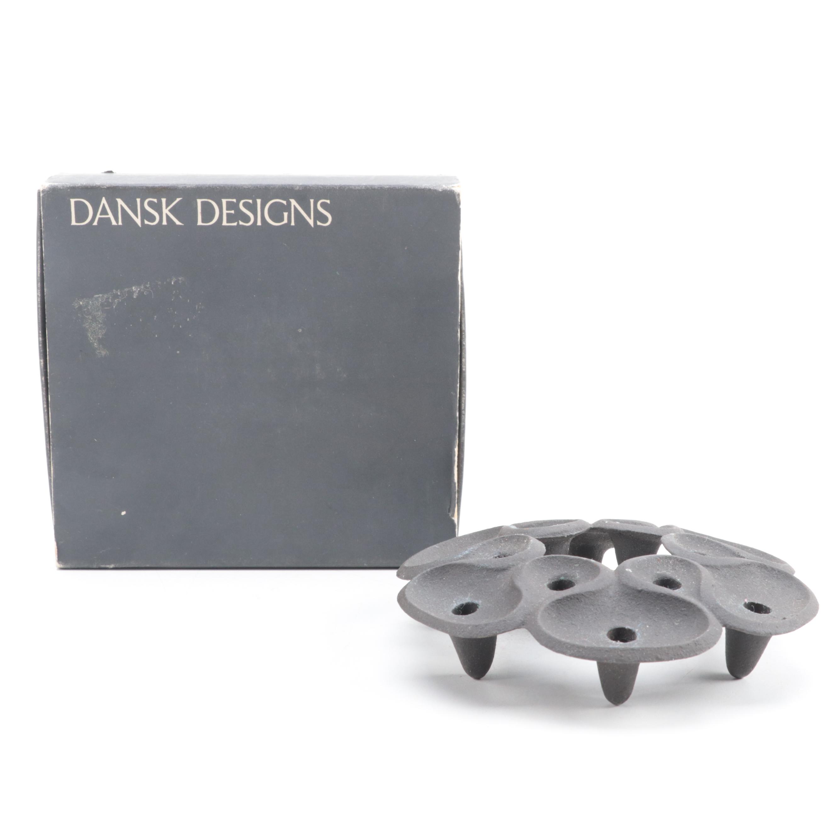 Dansk and Digsmed Candle Holders with Weg Pottery Dish