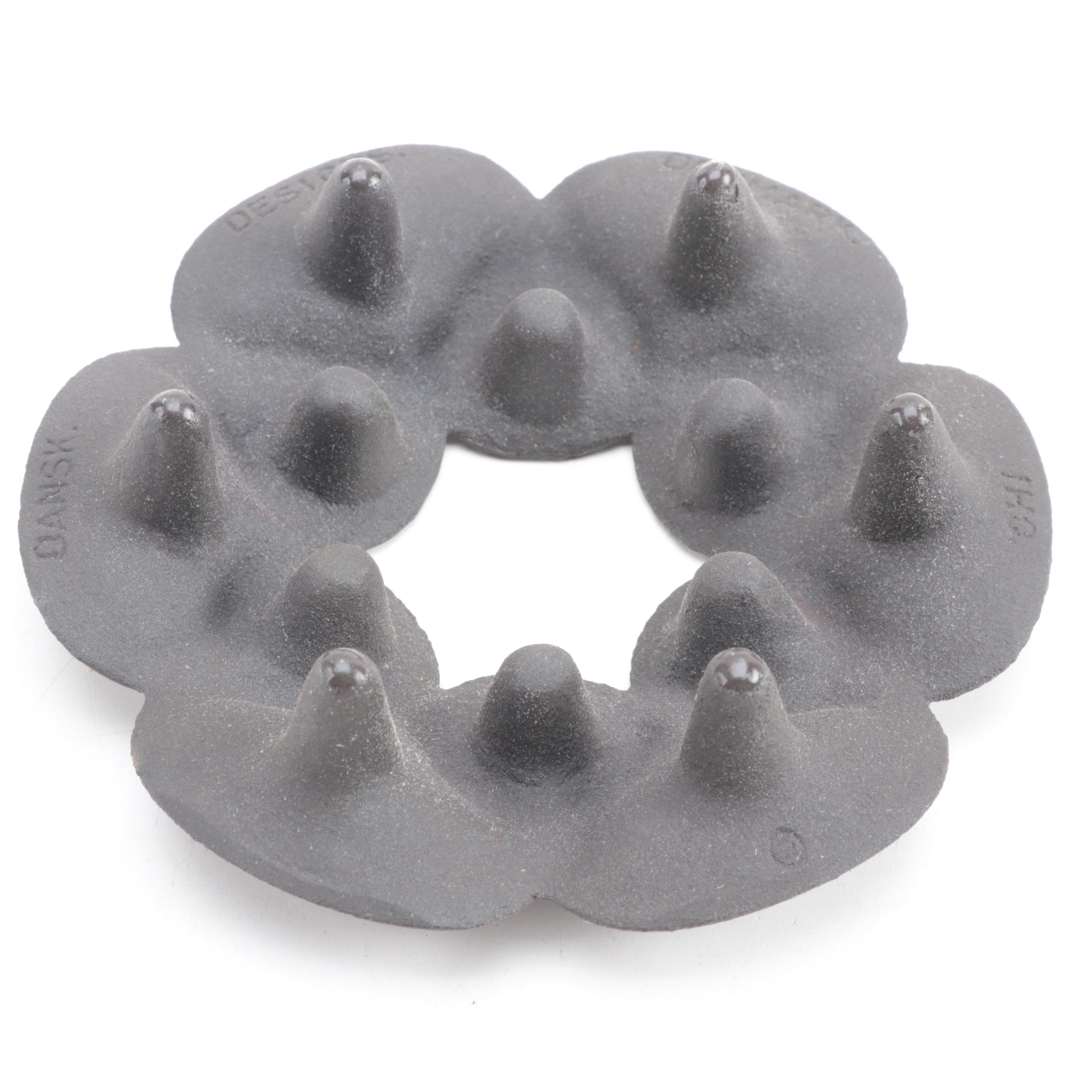 Dansk and Digsmed Candle Holders with Weg Pottery Dish