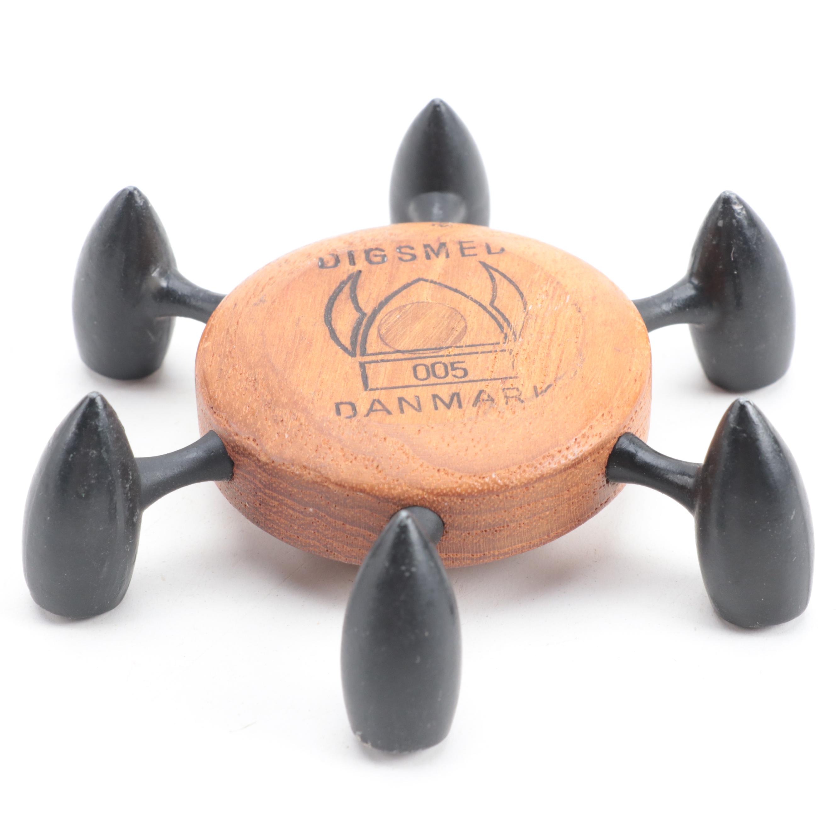 Dansk and Digsmed Candle Holders with Weg Pottery Dish