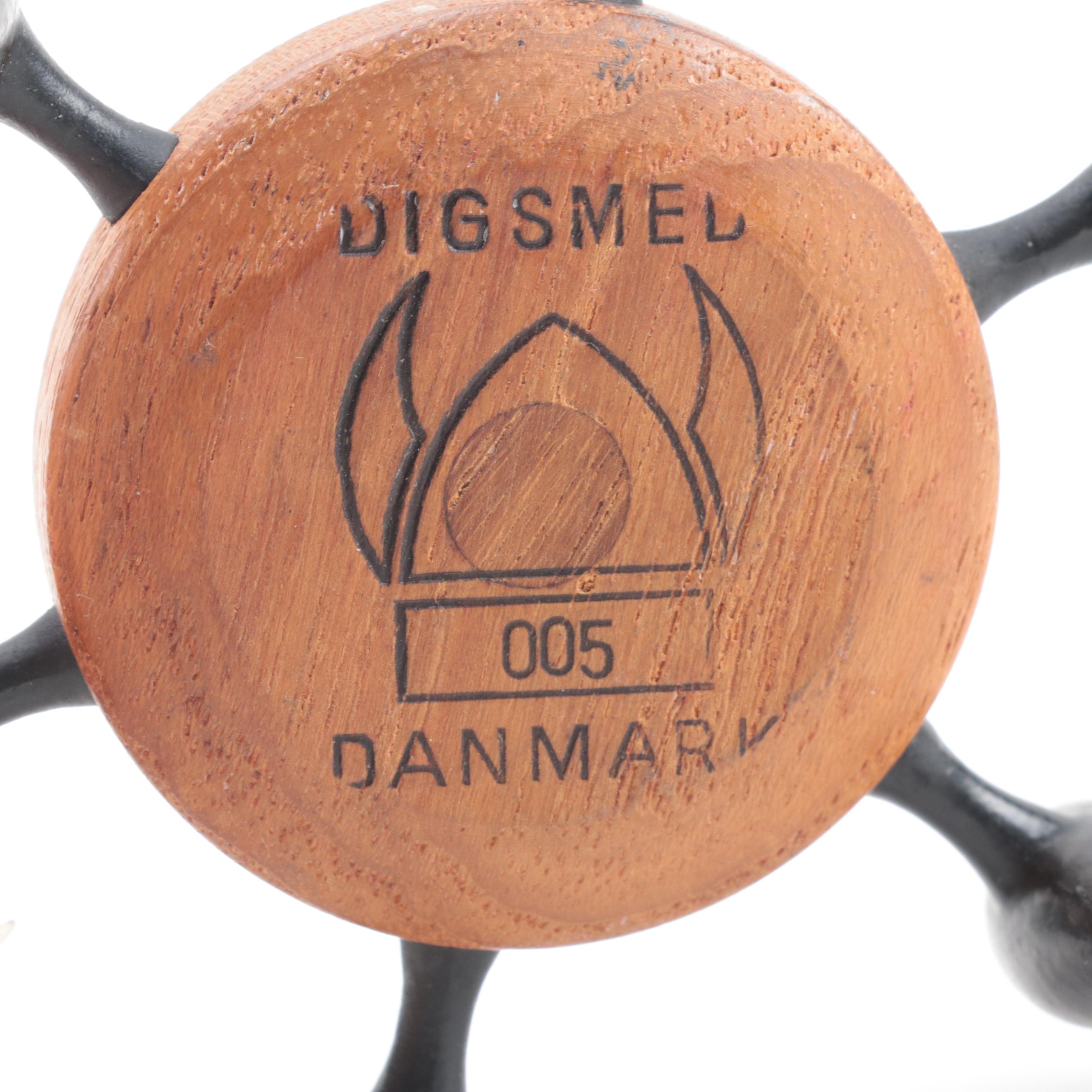Dansk and Digsmed Candle Holders with Weg Pottery Dish