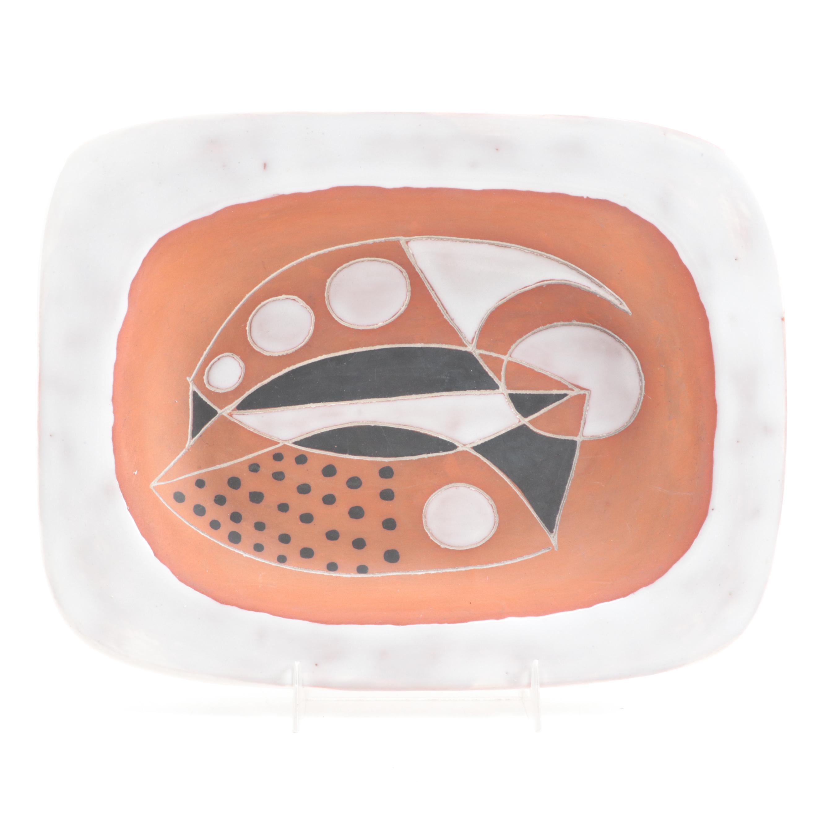 Dansk and Digsmed Candle Holders with Weg Pottery Dish