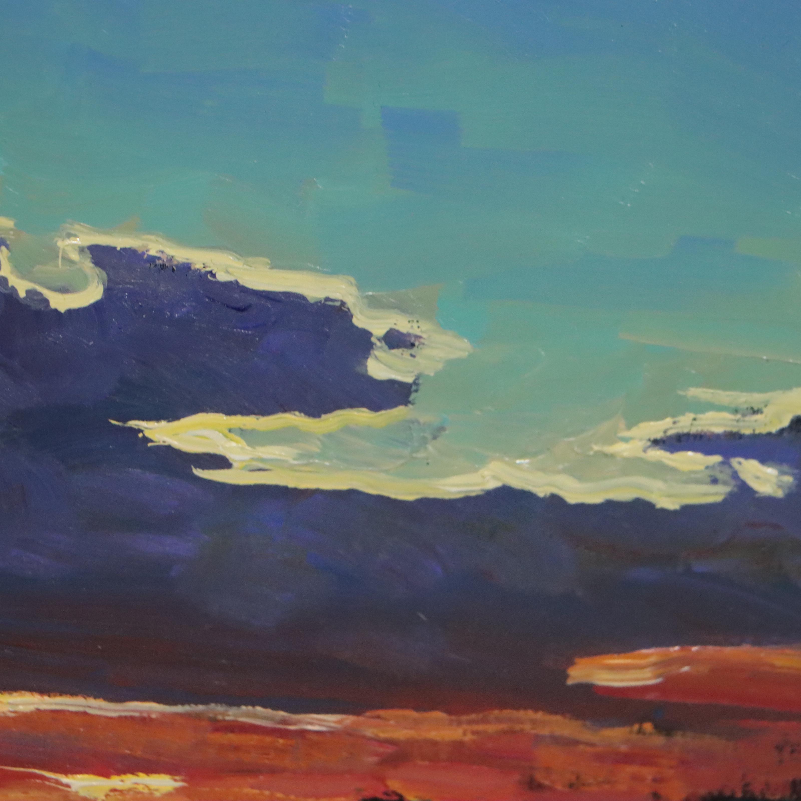 William Hawkins Landscape Oil Painting "Frangancia Rosé," 2022