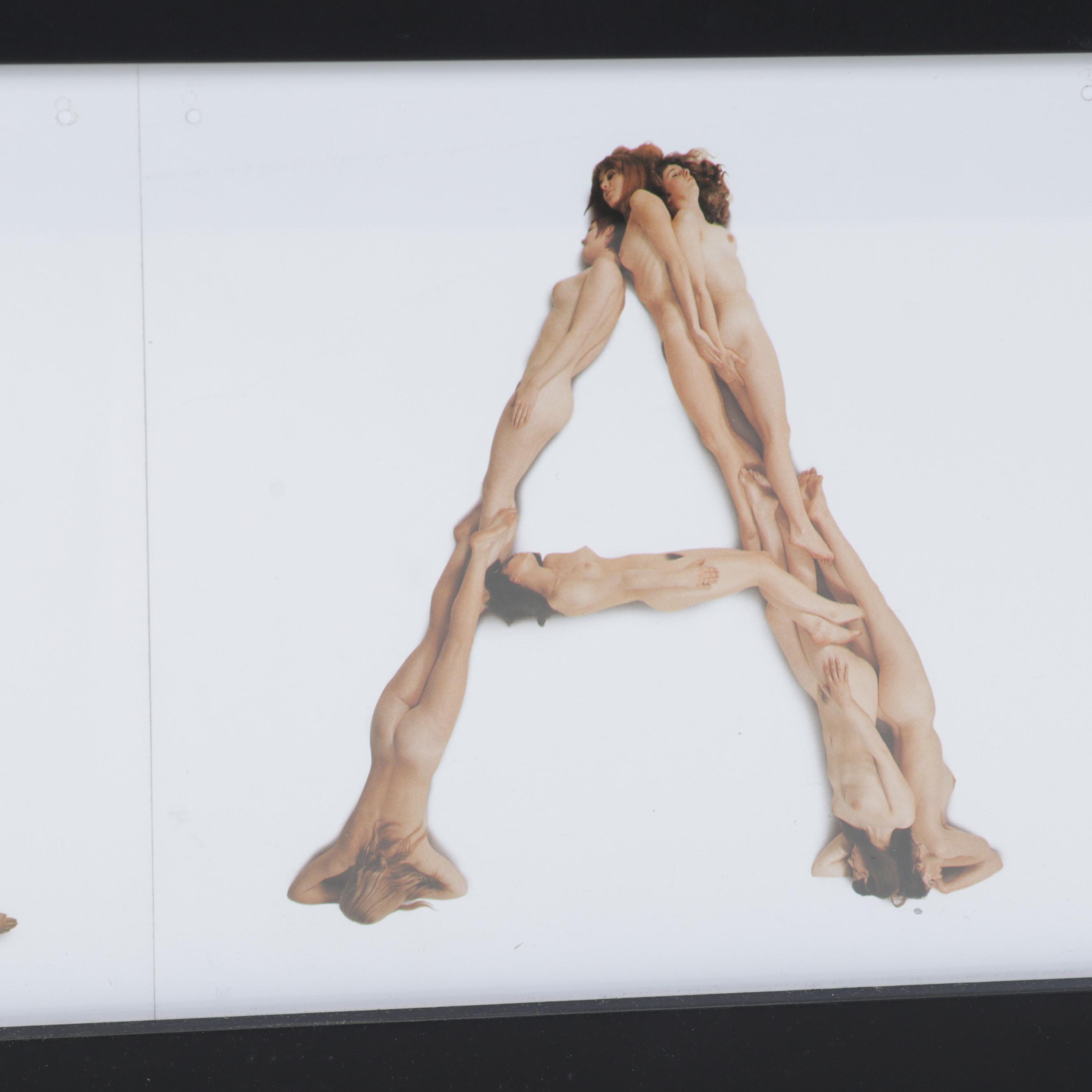 Posed Nudes Offset Lithographs From "Belles Lettres: A Photo-Alphabet," 1971