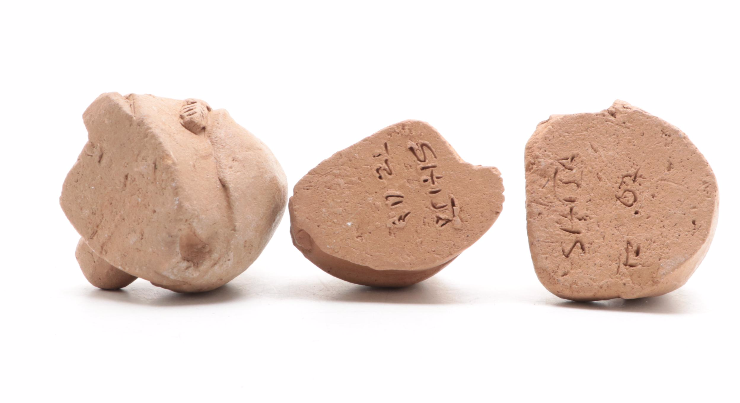 George Shija Signed Hand Built Clay Nativity Figurines