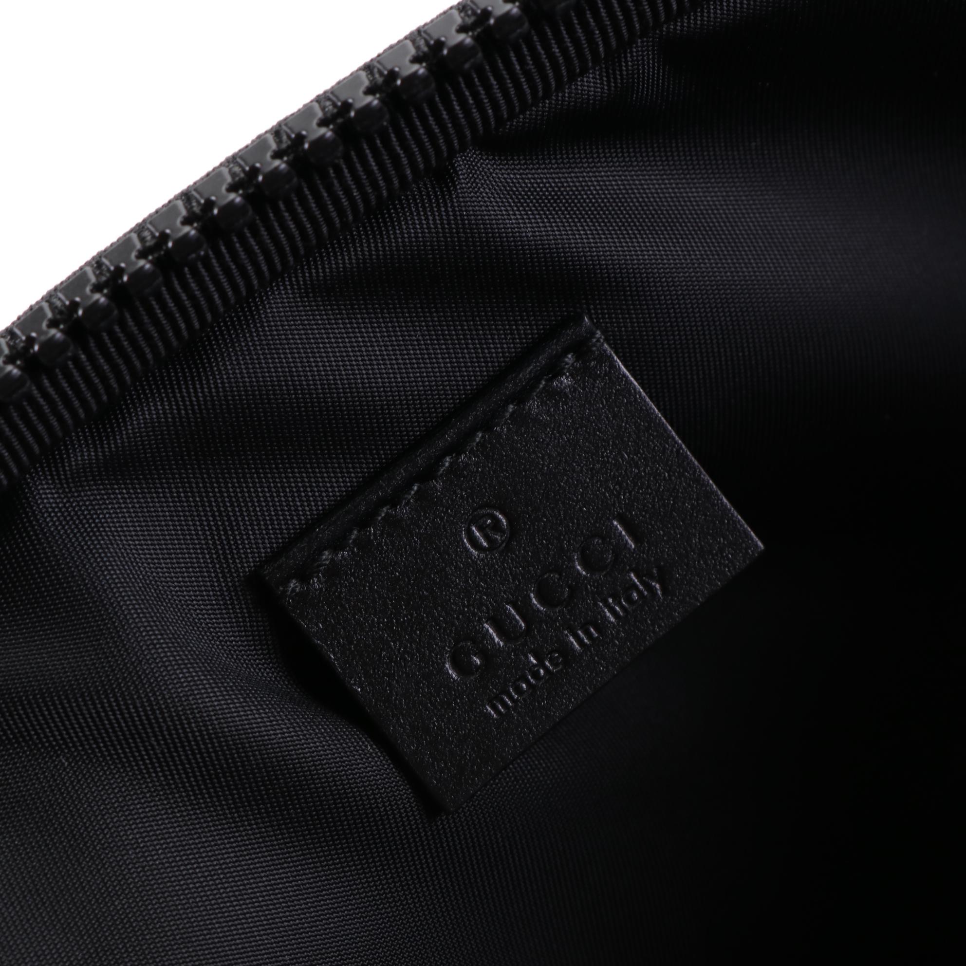 Gucci Zip-Around Tablet Case in Embellished Black Nylon