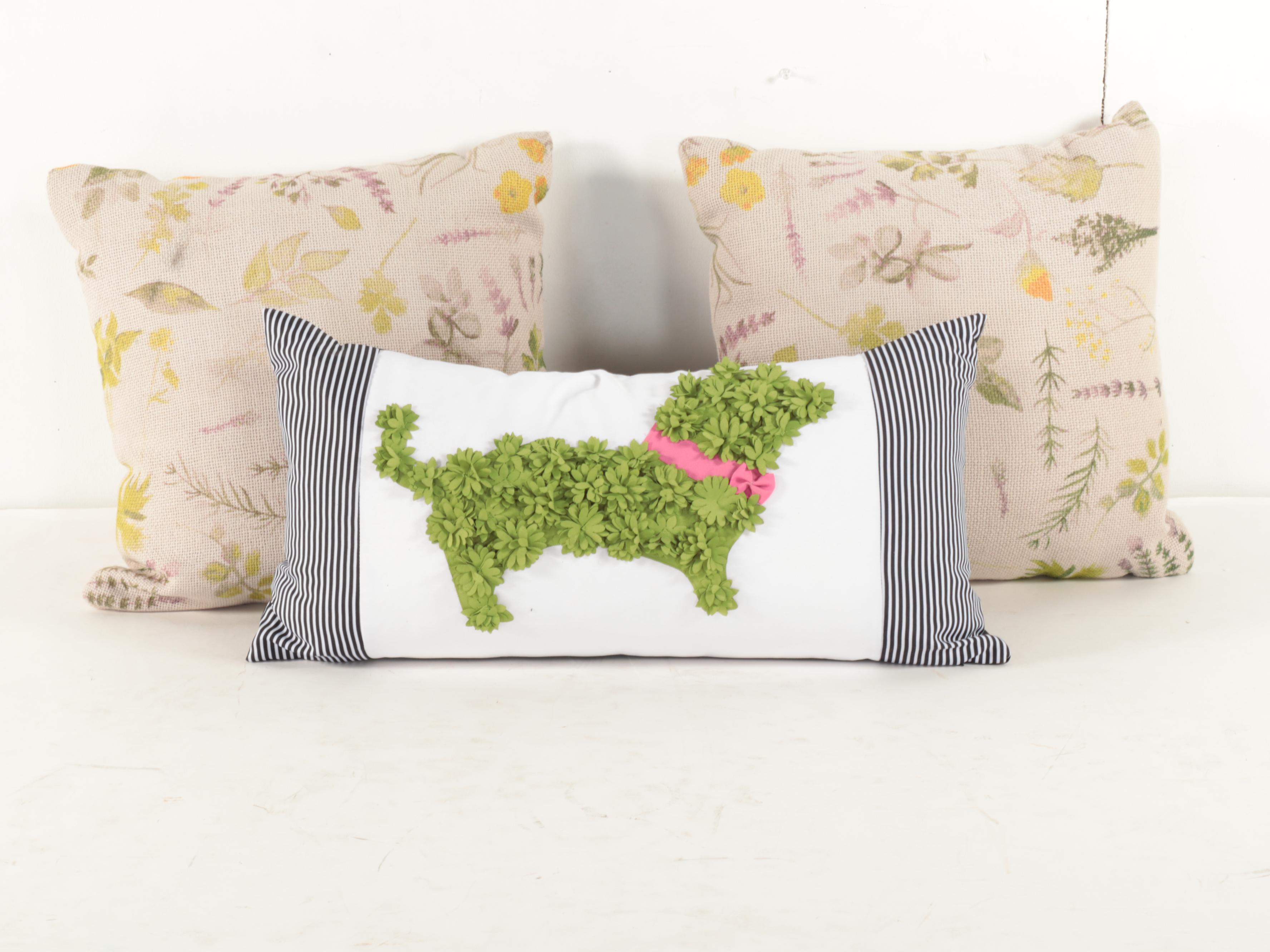 Thrō, Gloster and Other Accent Pillows With Caroline Grace Wool Throw