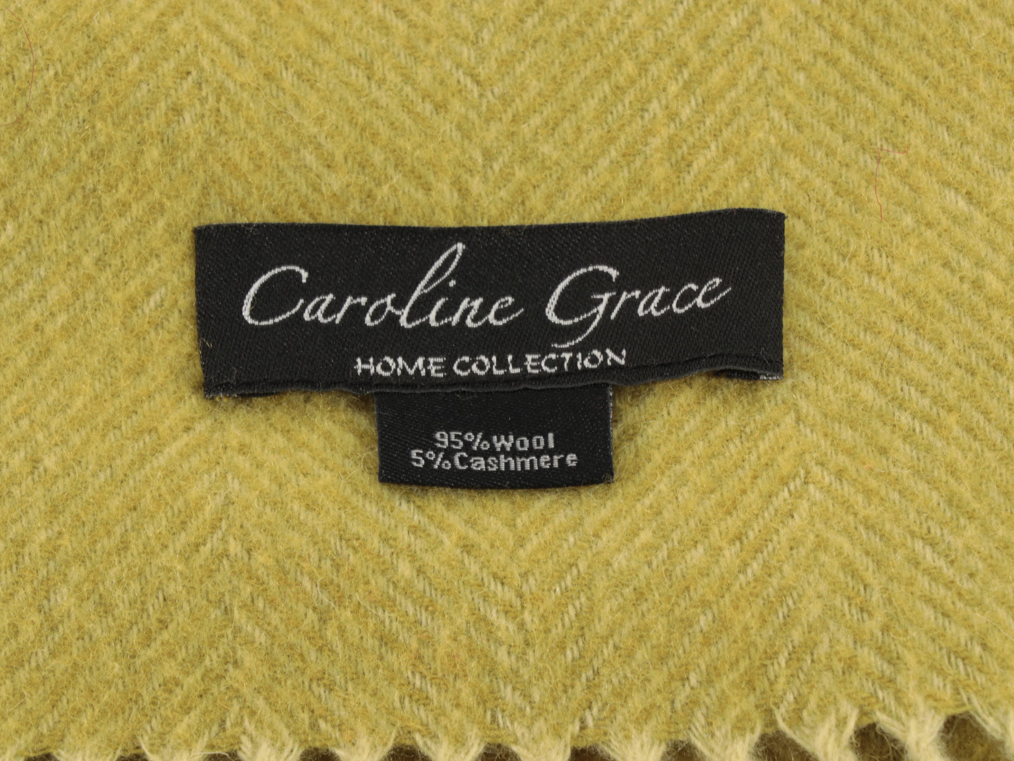 Thrō, Gloster and Other Accent Pillows With Caroline Grace Wool Throw