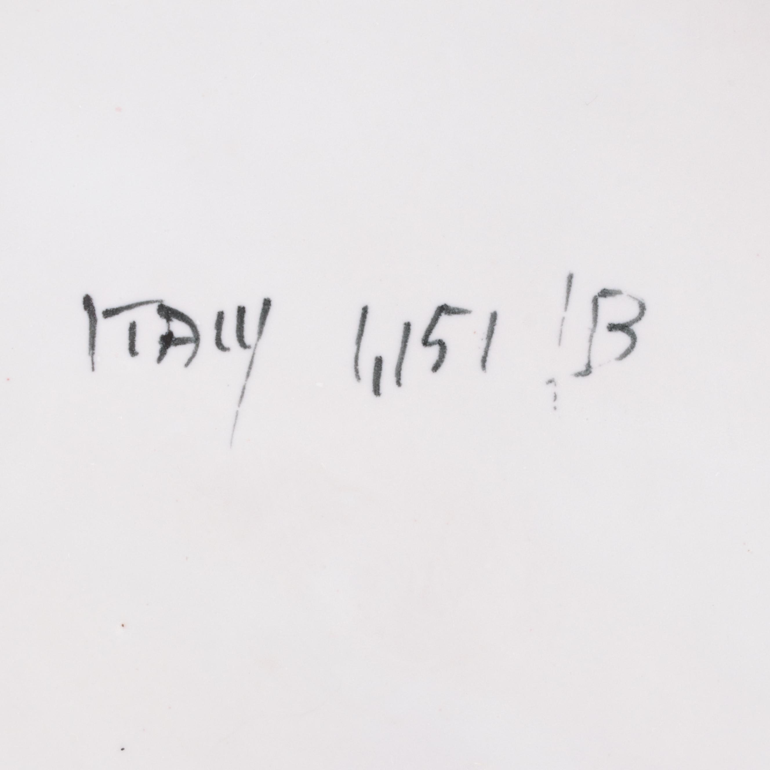 Italian Majolica Hand-Painted Plates