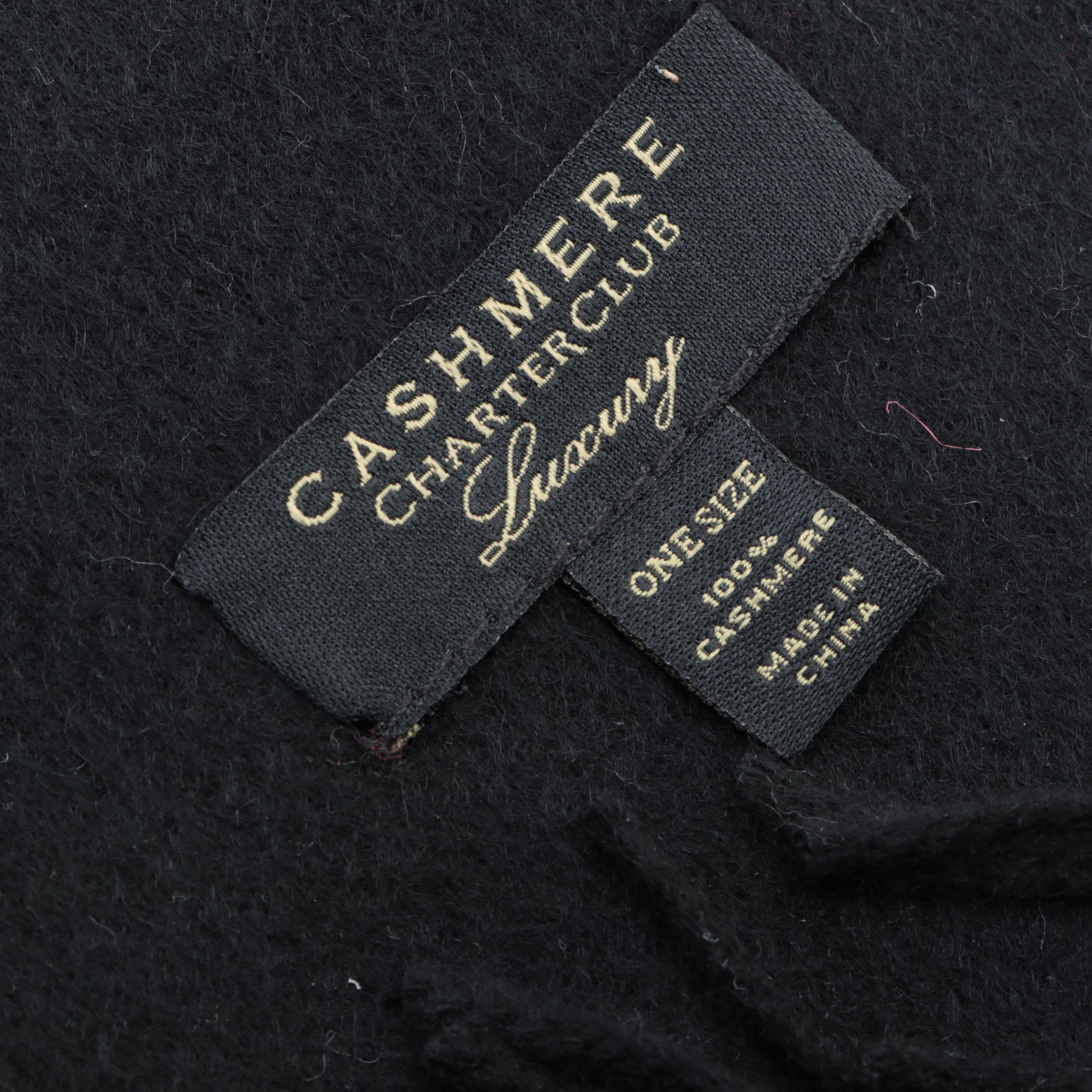 Charter Club Cashmere Scarf with Other Cotton and Wool Scarves