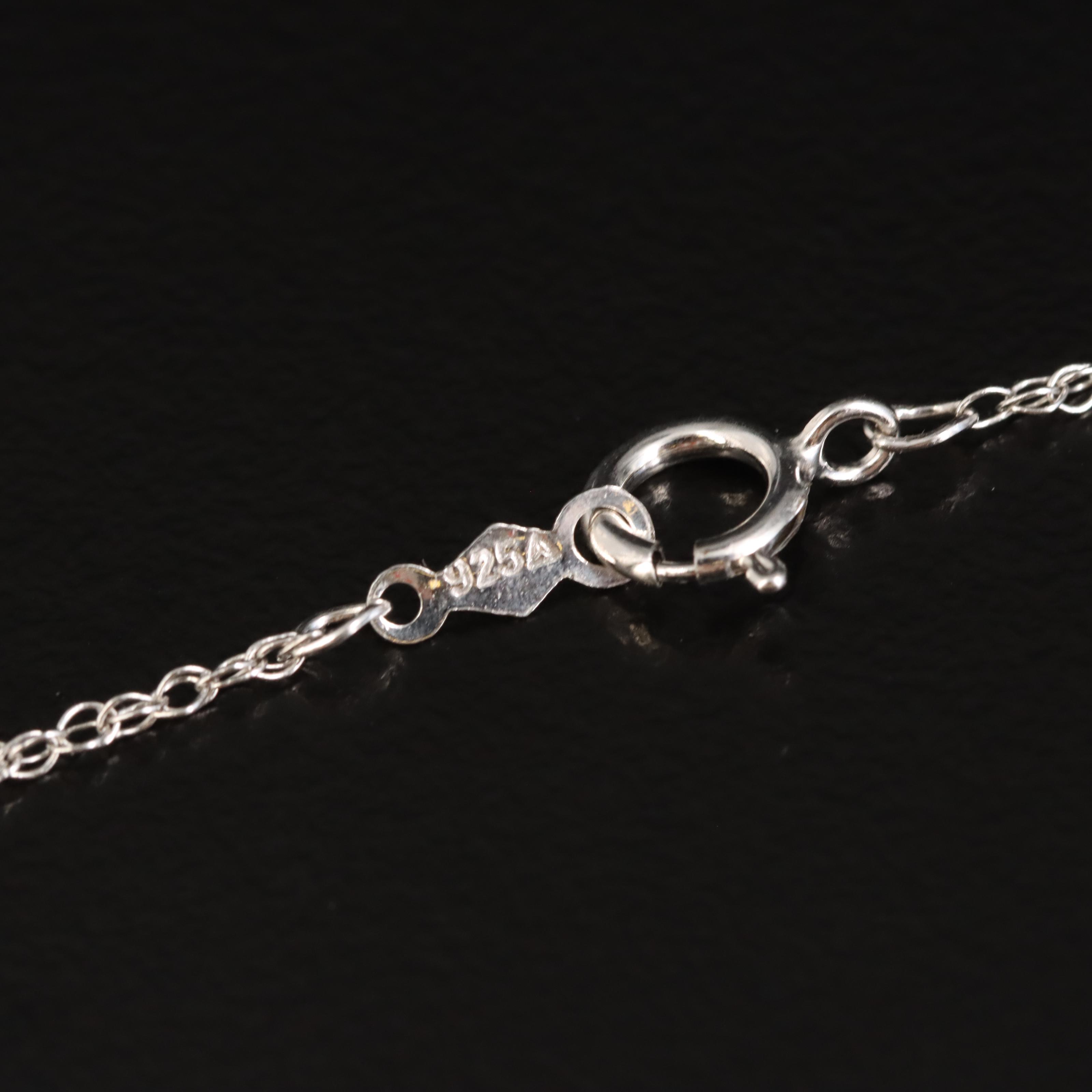 Sterling Diamond Double Circle Pendant Necklace with 10K Rose Gold Accent