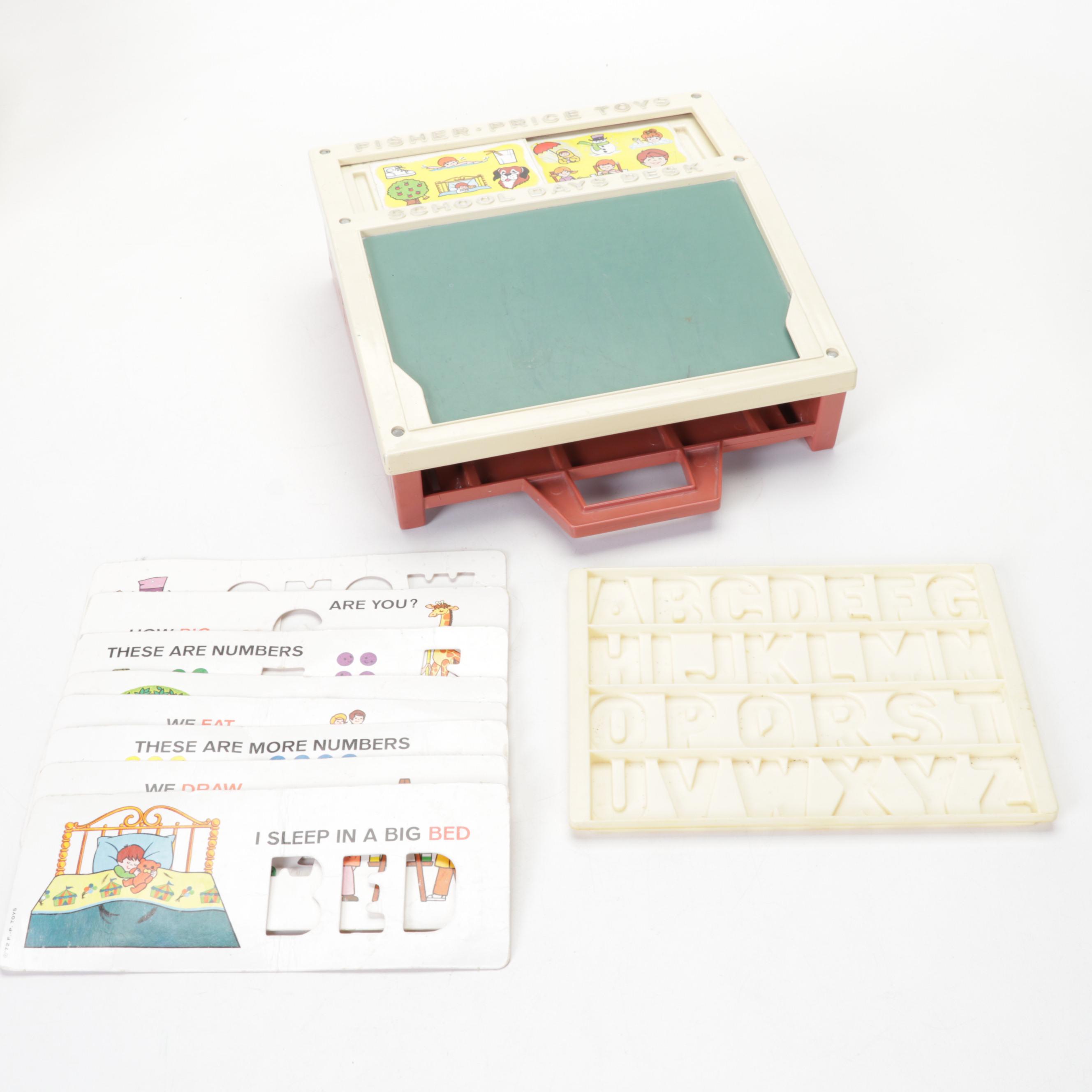 Fisher-Price and Tom Thumb Toys Featuring "Junior Circus" and "School Day Desk"