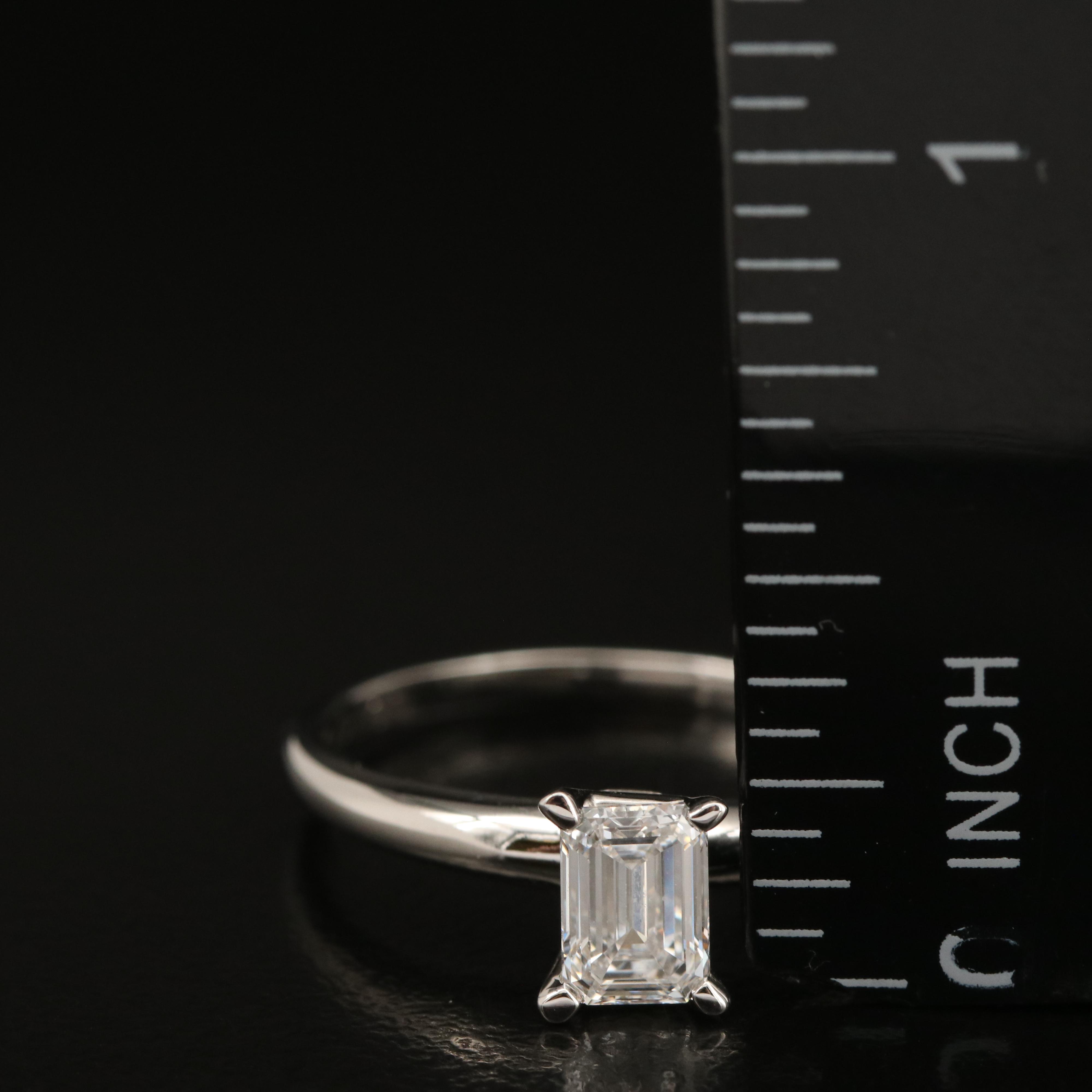 14K 0.55 CT Lab Grown Diamond Solitaire Ring