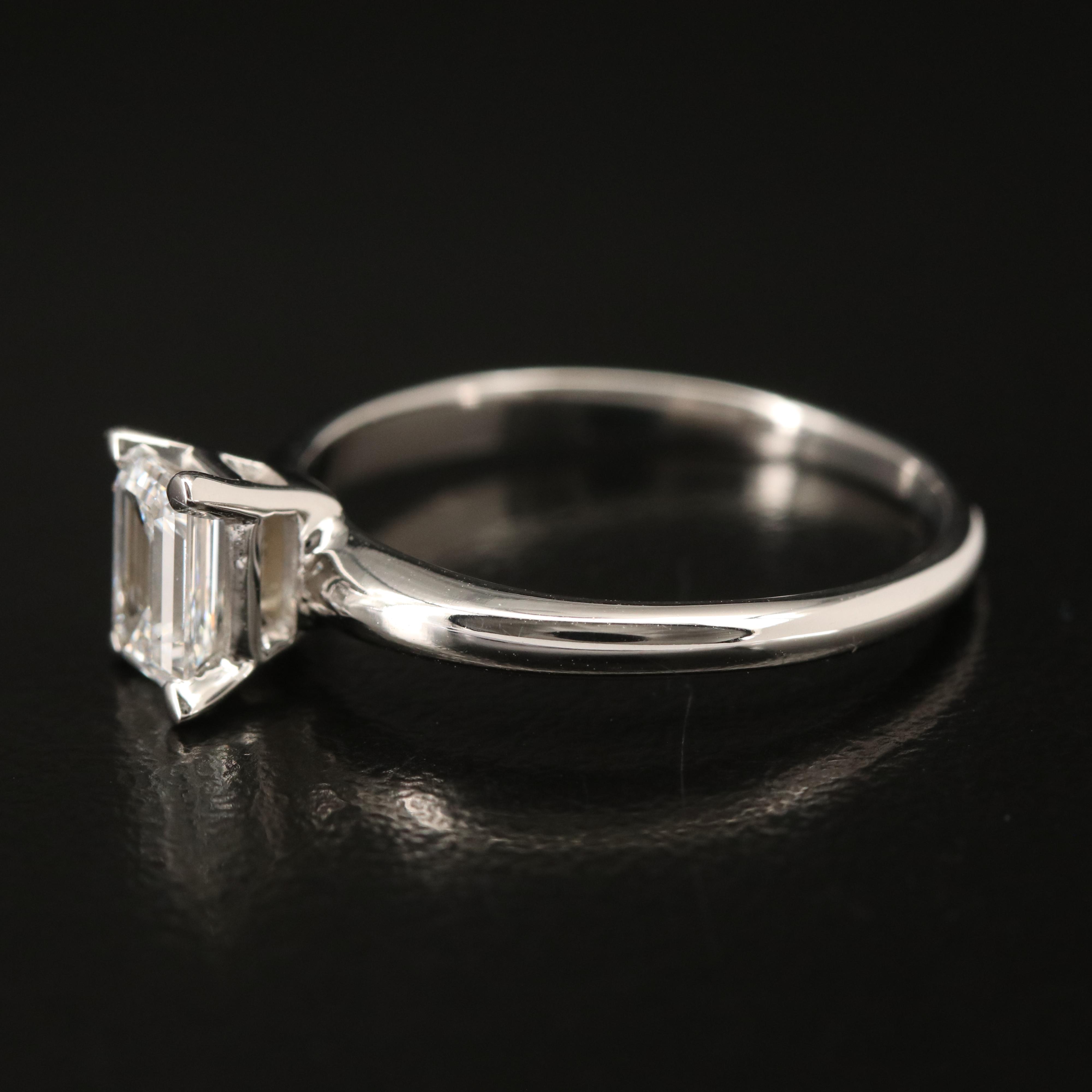 14K 0.55 CT Lab Grown Diamond Solitaire Ring